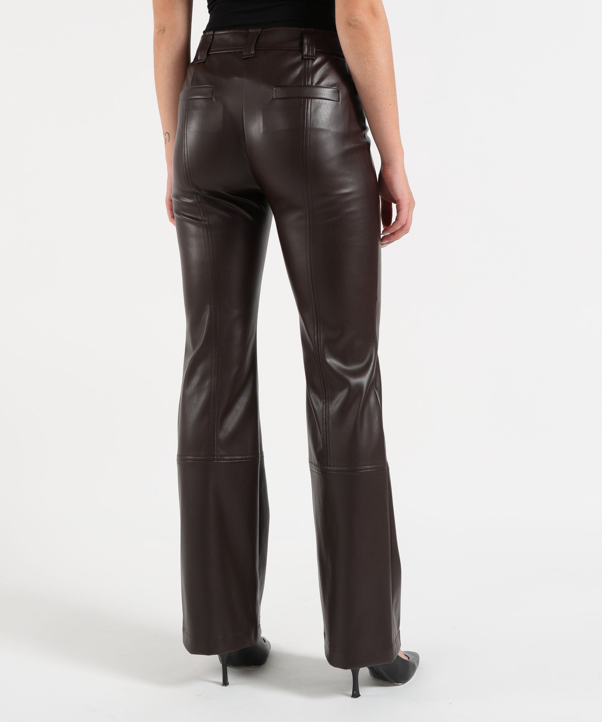 Pantaloni LIUJO BLACK Pantaloni in tessuto spalmato Marrone | LIUJO BLACK