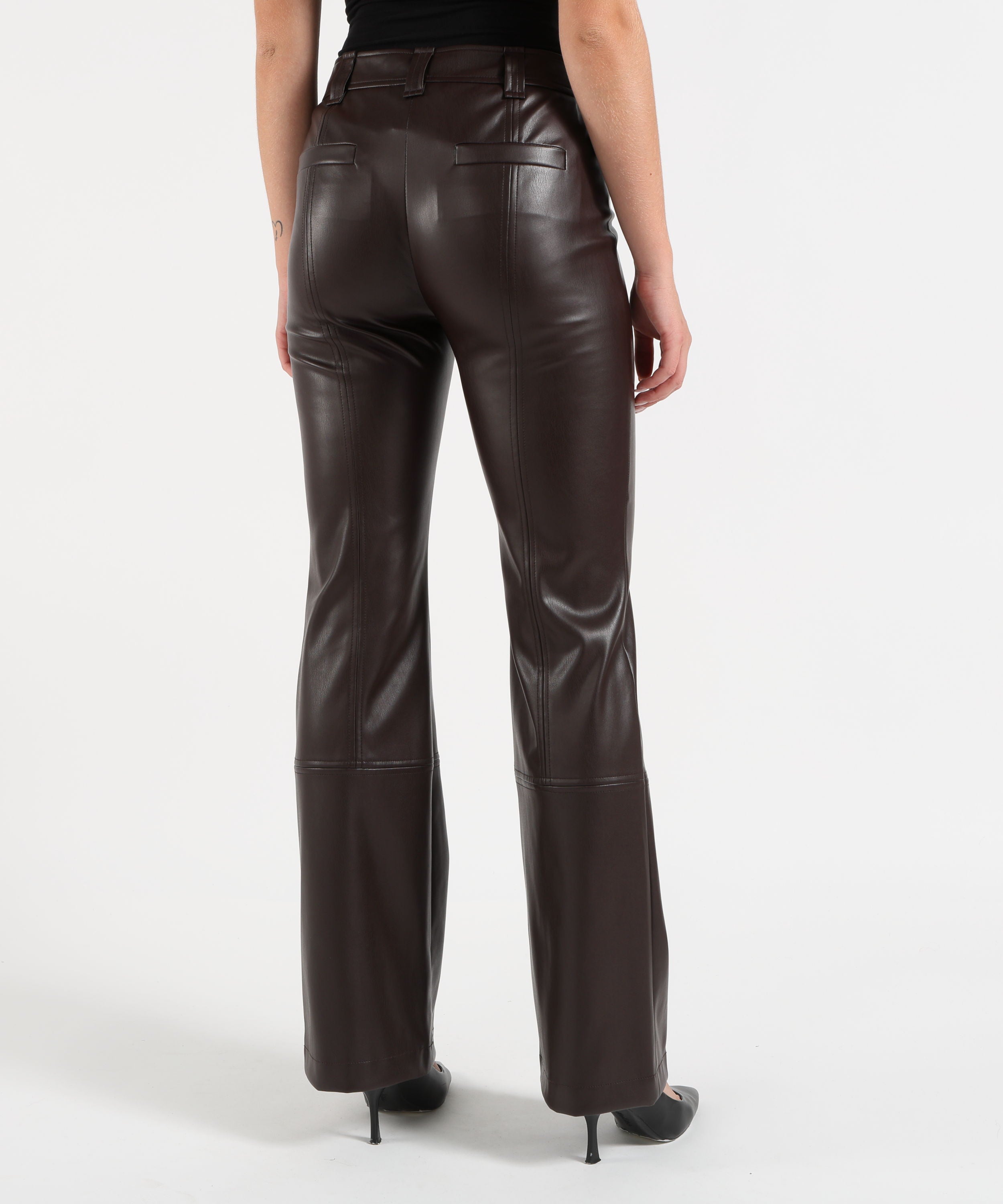 Pantaloni LIUJO BLACK Pantaloni in tessuto spalmato Marrone | LIUJO BLACK
