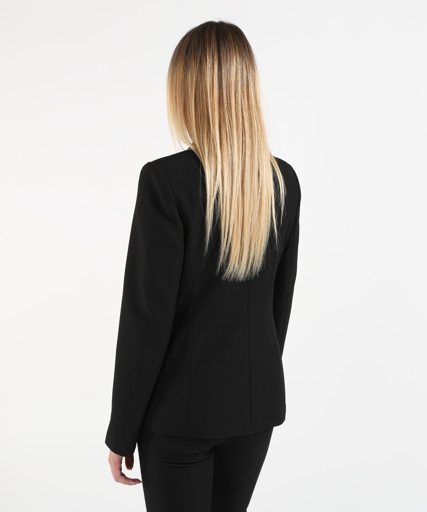 PINKO Blazer corto doppiopetto Alexia in crêpe con collo a rever