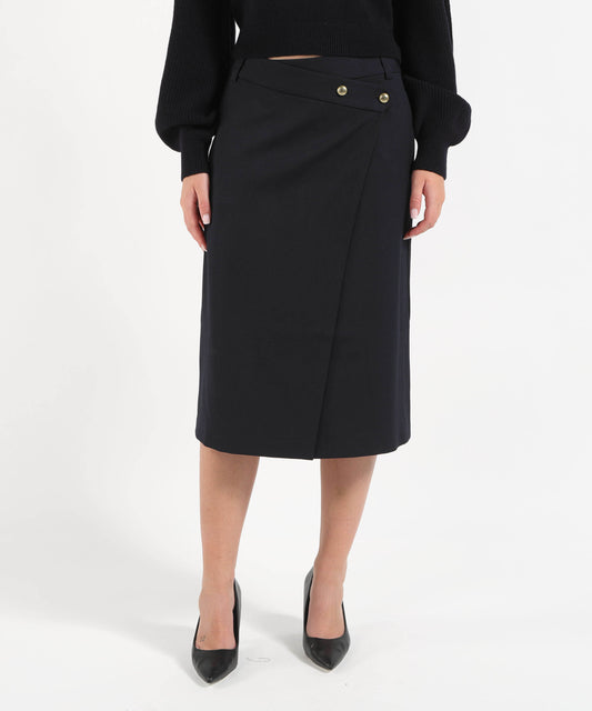 Gonne PINKO Gonna longuette in misto lana Blu | PINKO