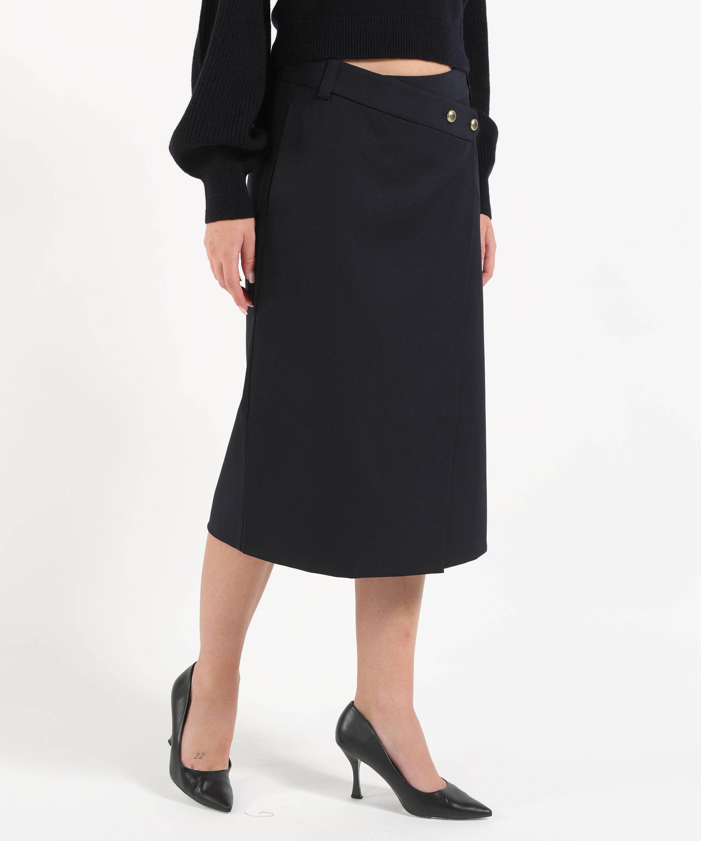 PINKO Gonna longuette in misto lana