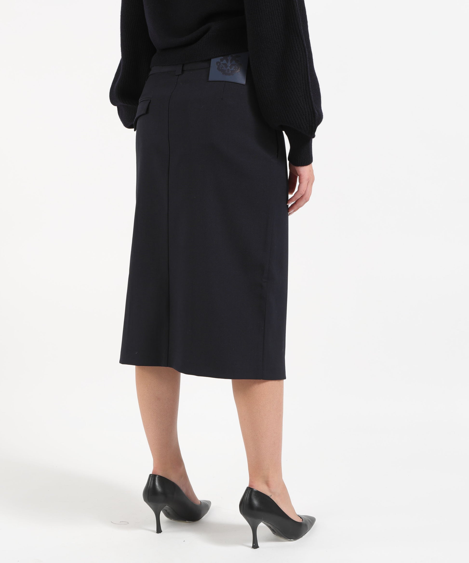 Gonne PINKO Gonna longuette in misto lana Blu | PINKO