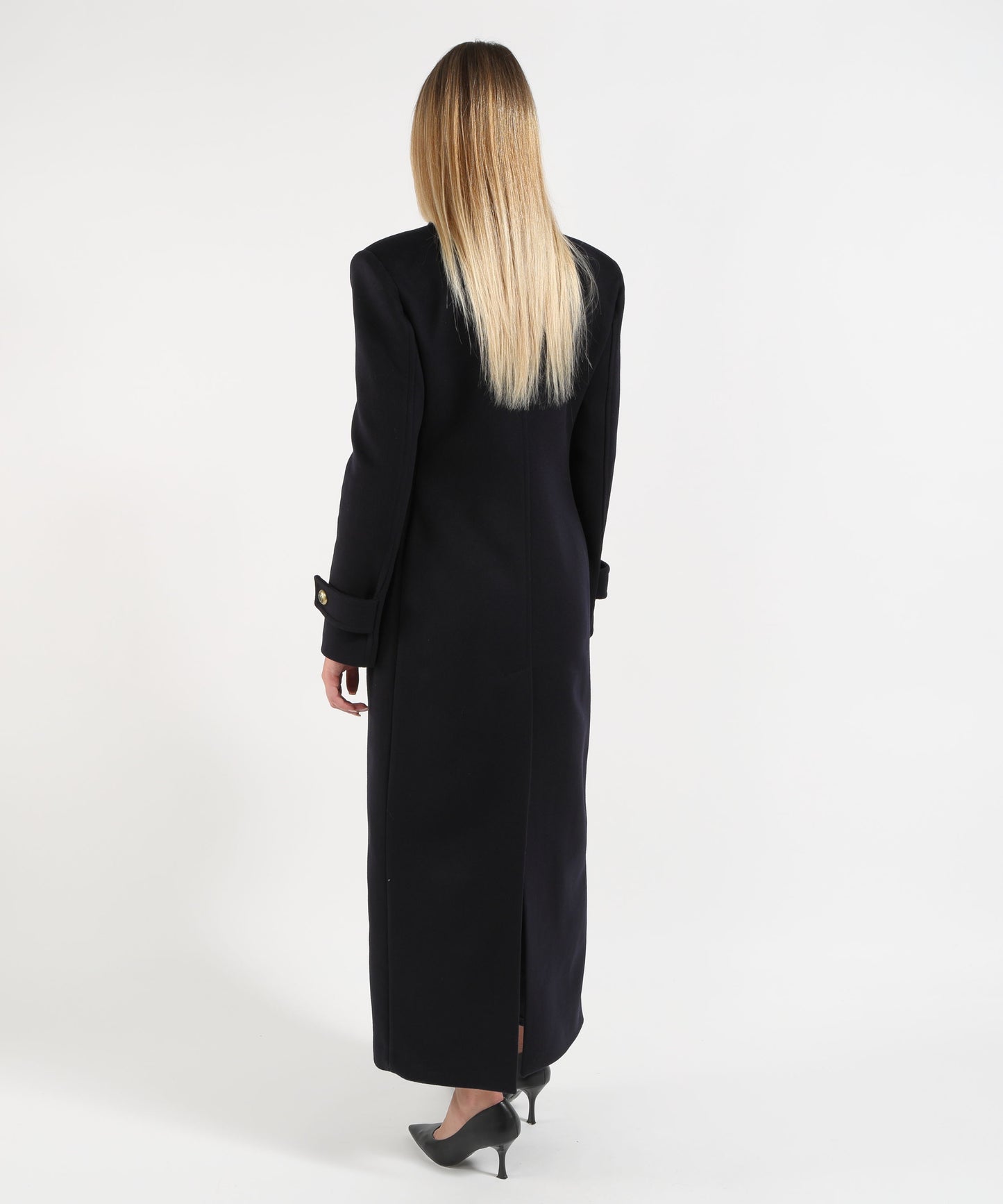 PINKO Cappotto lungo in panno di misto lana