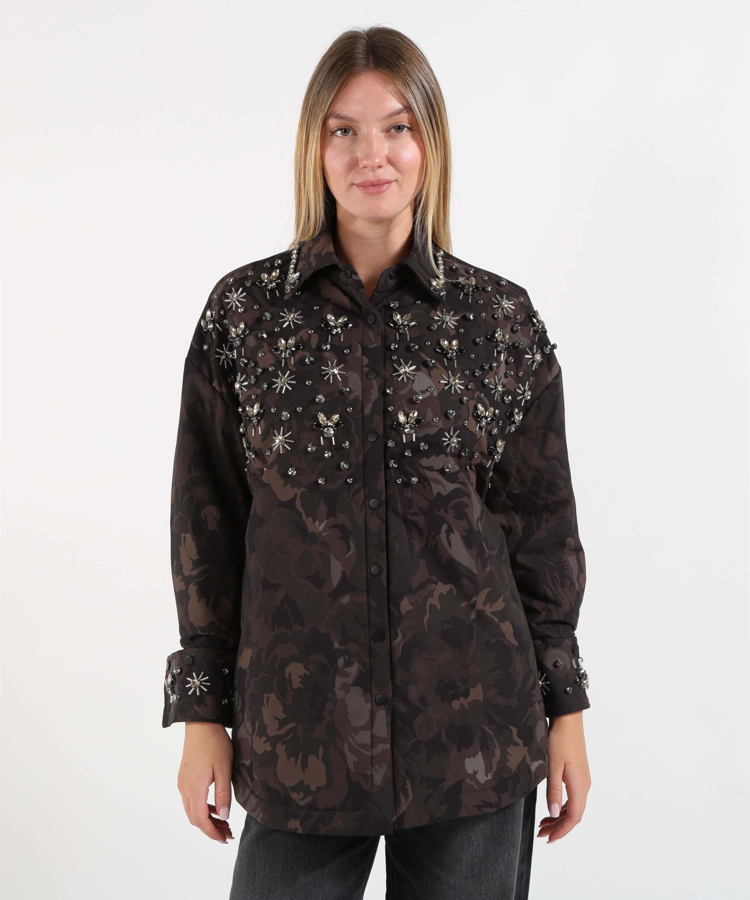 Giacche PINKO Giacca camicia con decorazioni Fantasia | PINKO