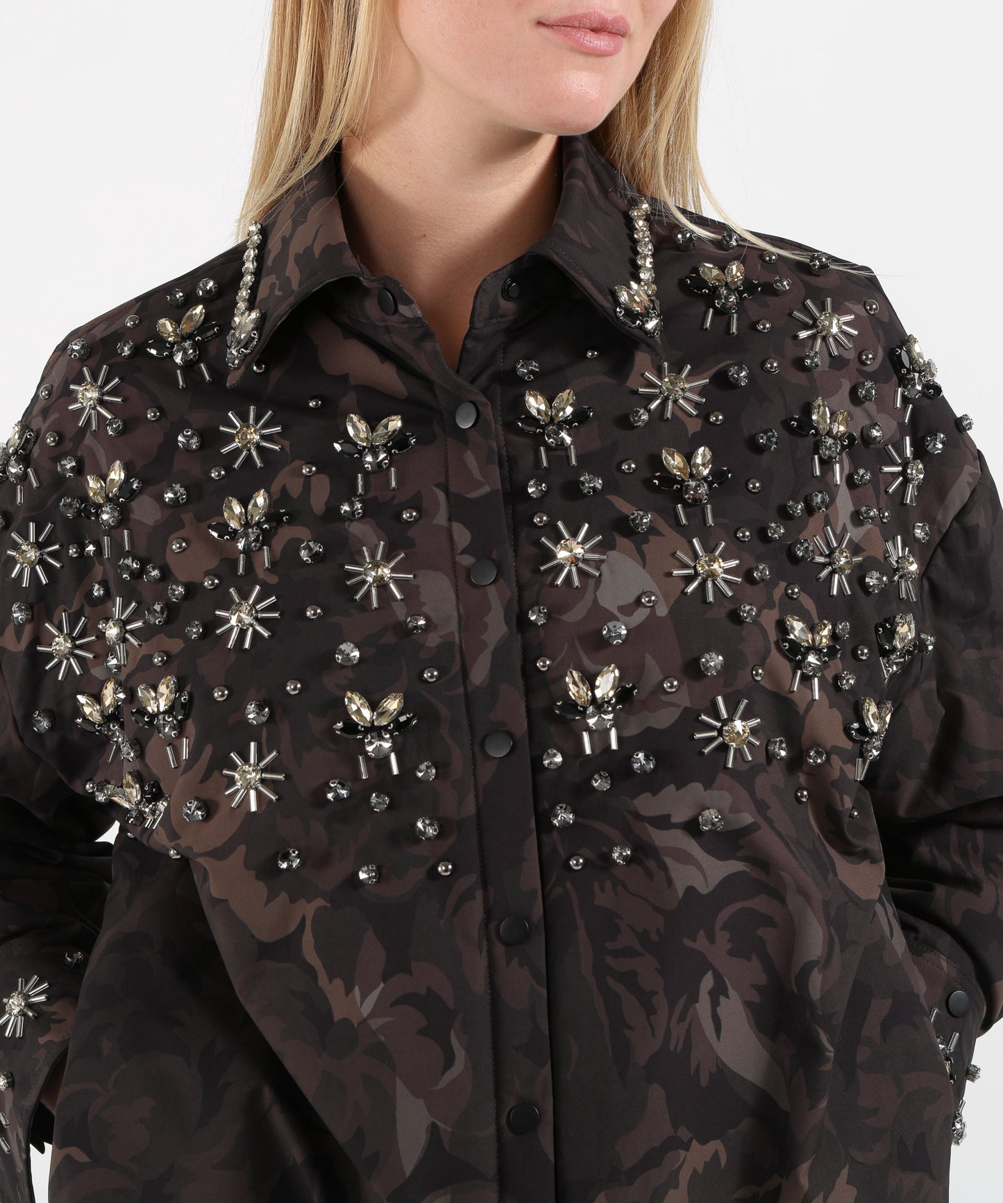 PINKO Giacca camicia con decorazioni