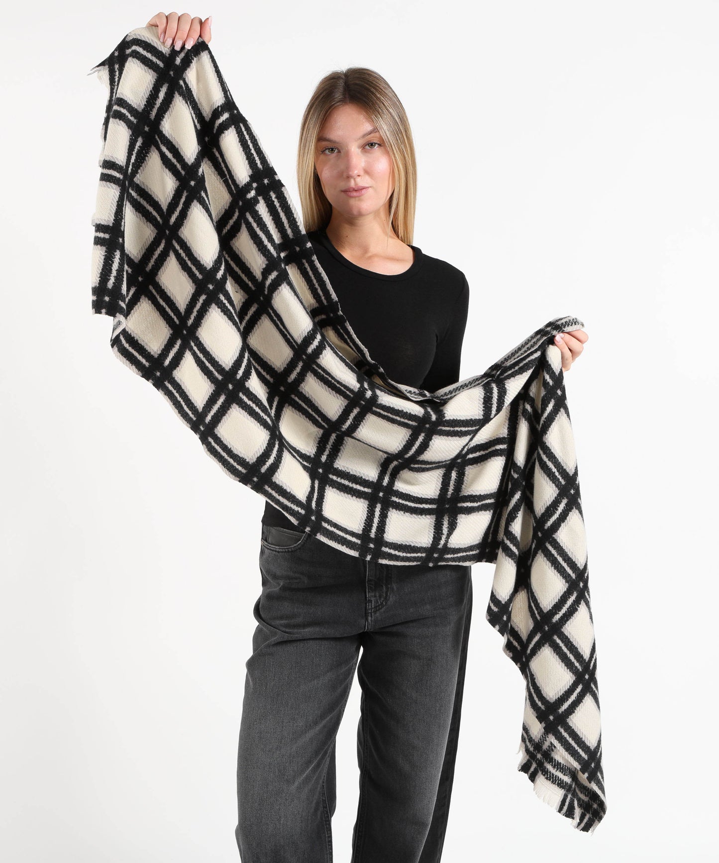 PENNYBLACK Rectangular geometric-patterned scarf