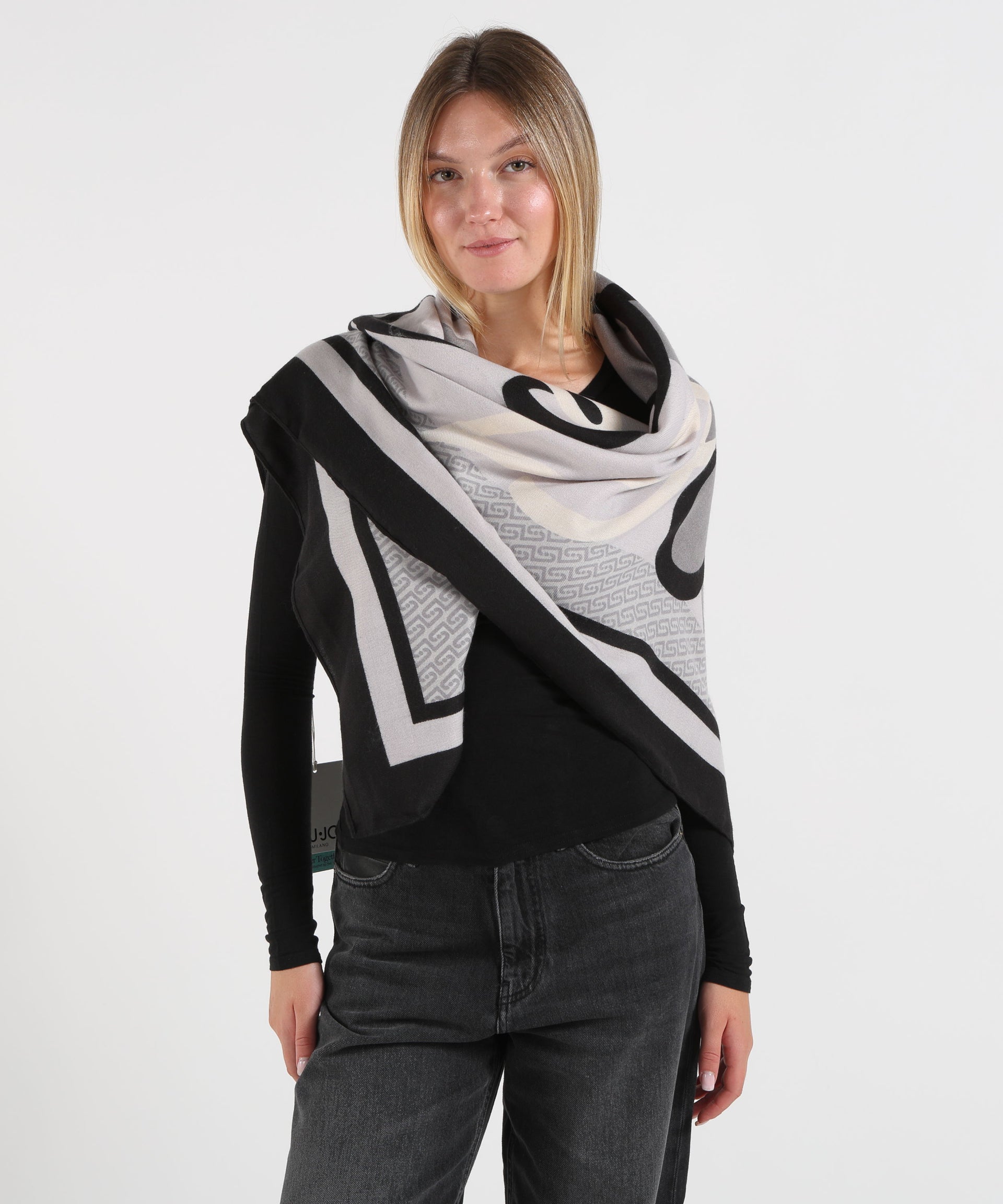 LIUJO SOFT Foulard Donna con Stampa Monogramma