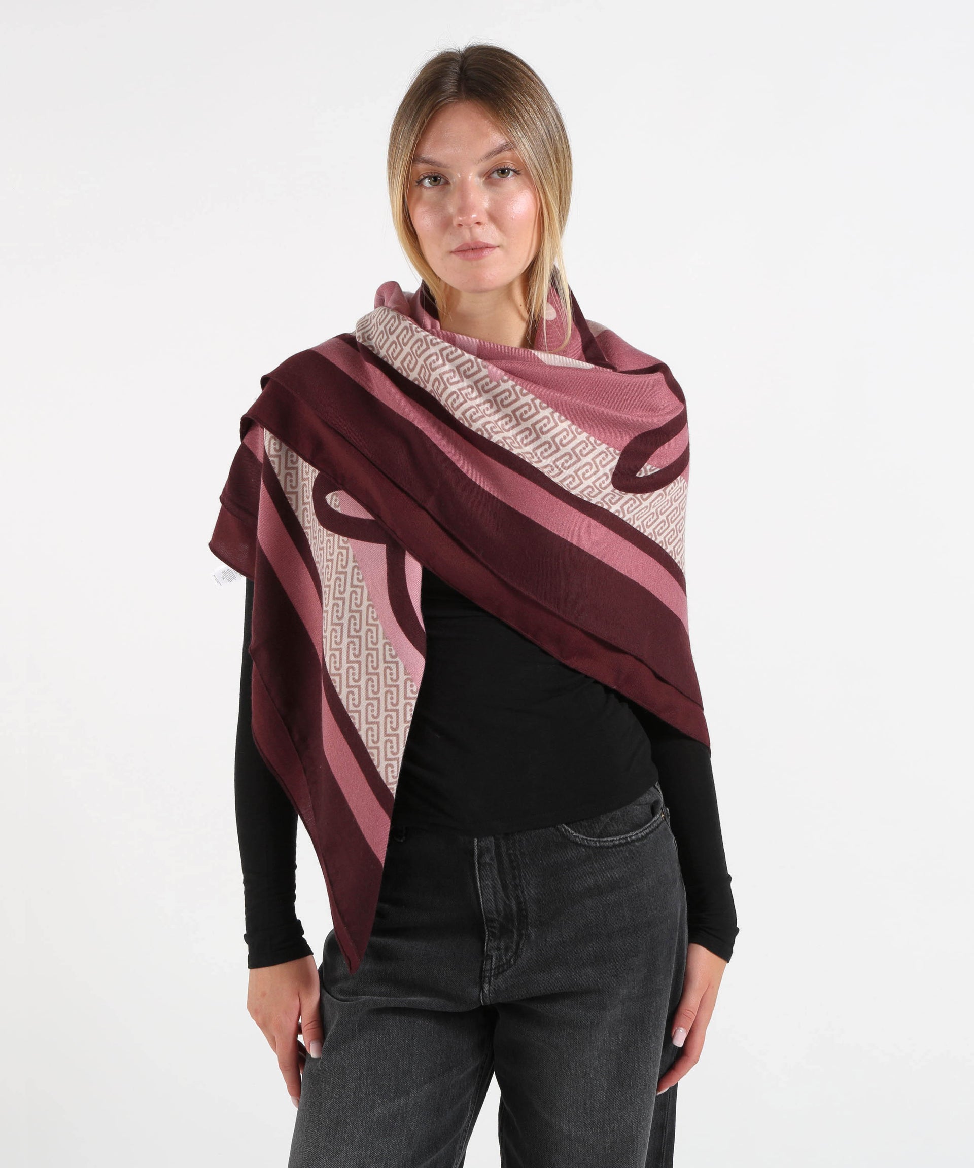 LIUJO SOFT Foulard Donna con Stampa Monogramma