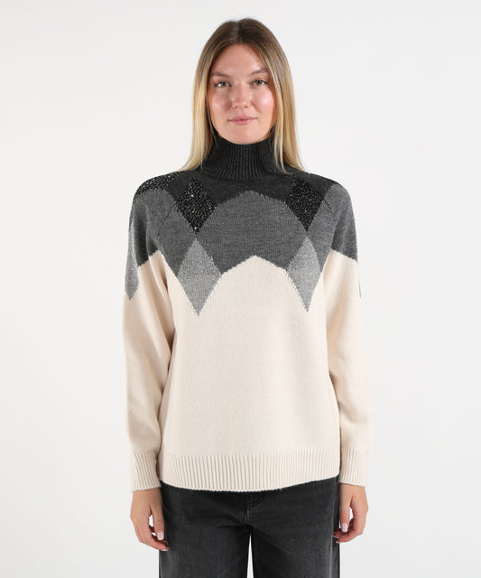 Knitwear KAOS Grigio/panna | KAOS