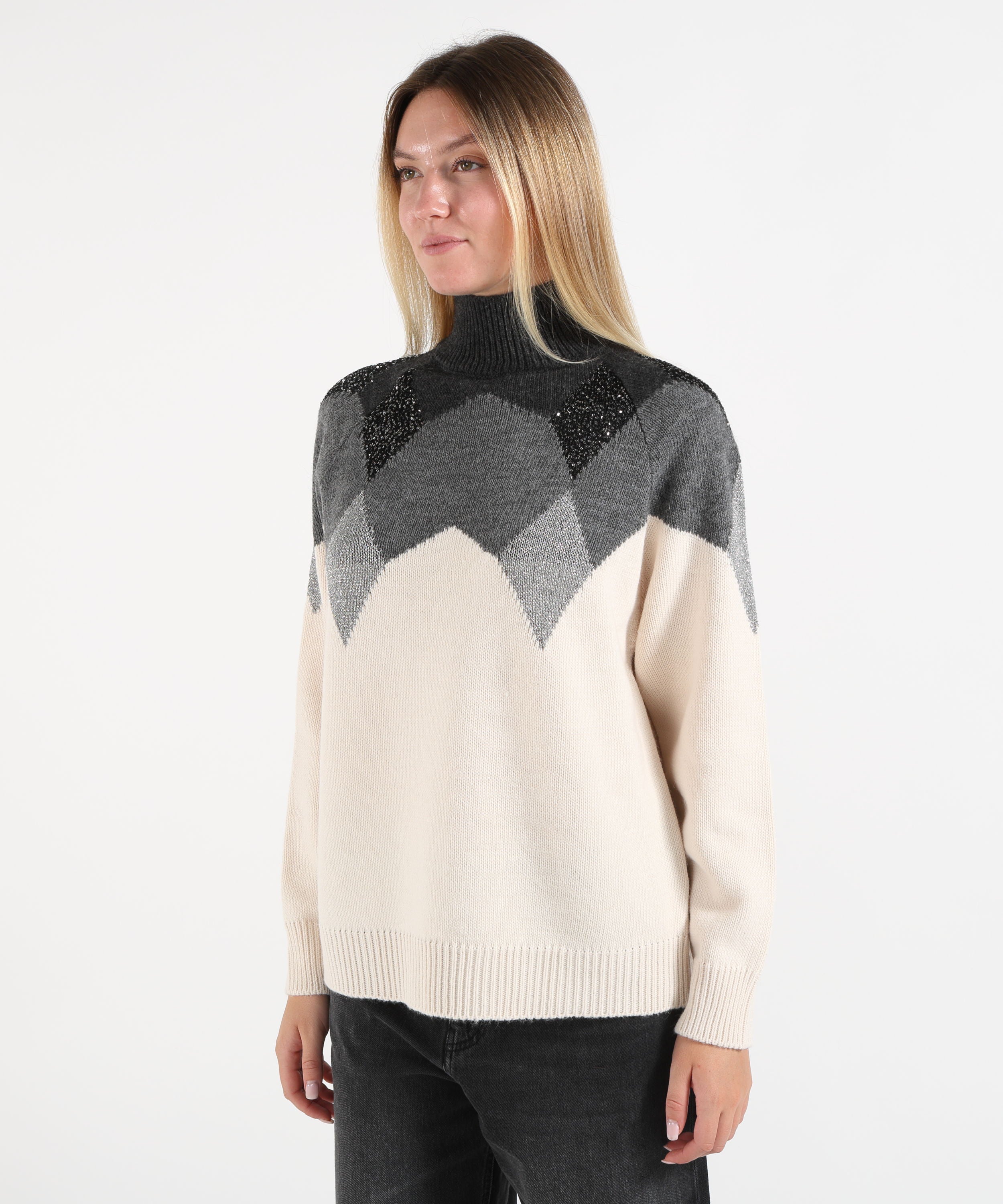 Knitwear KAOS Grigio/panna | KAOS