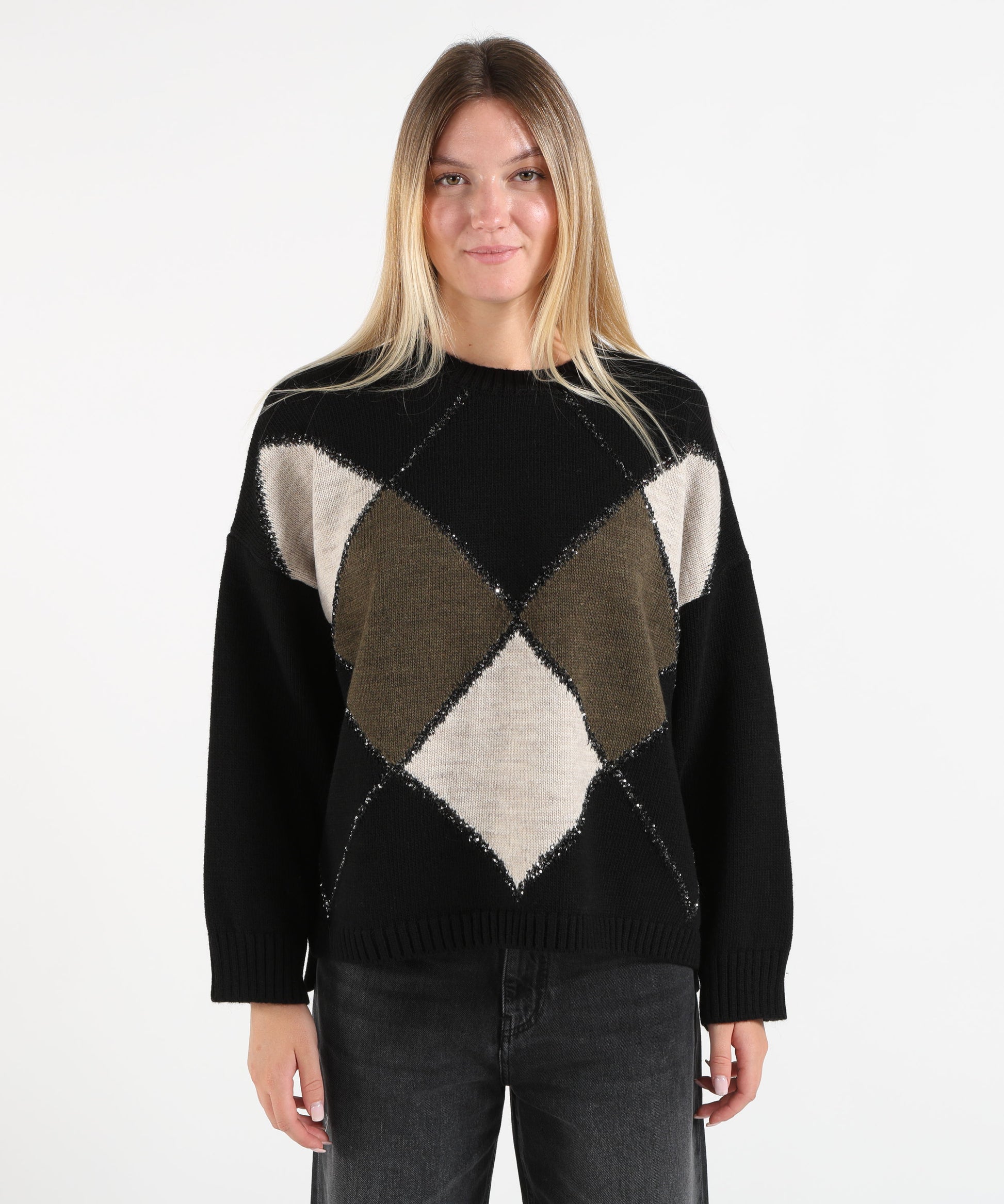 Knitwear KAOS Grigio/panna | KAOS