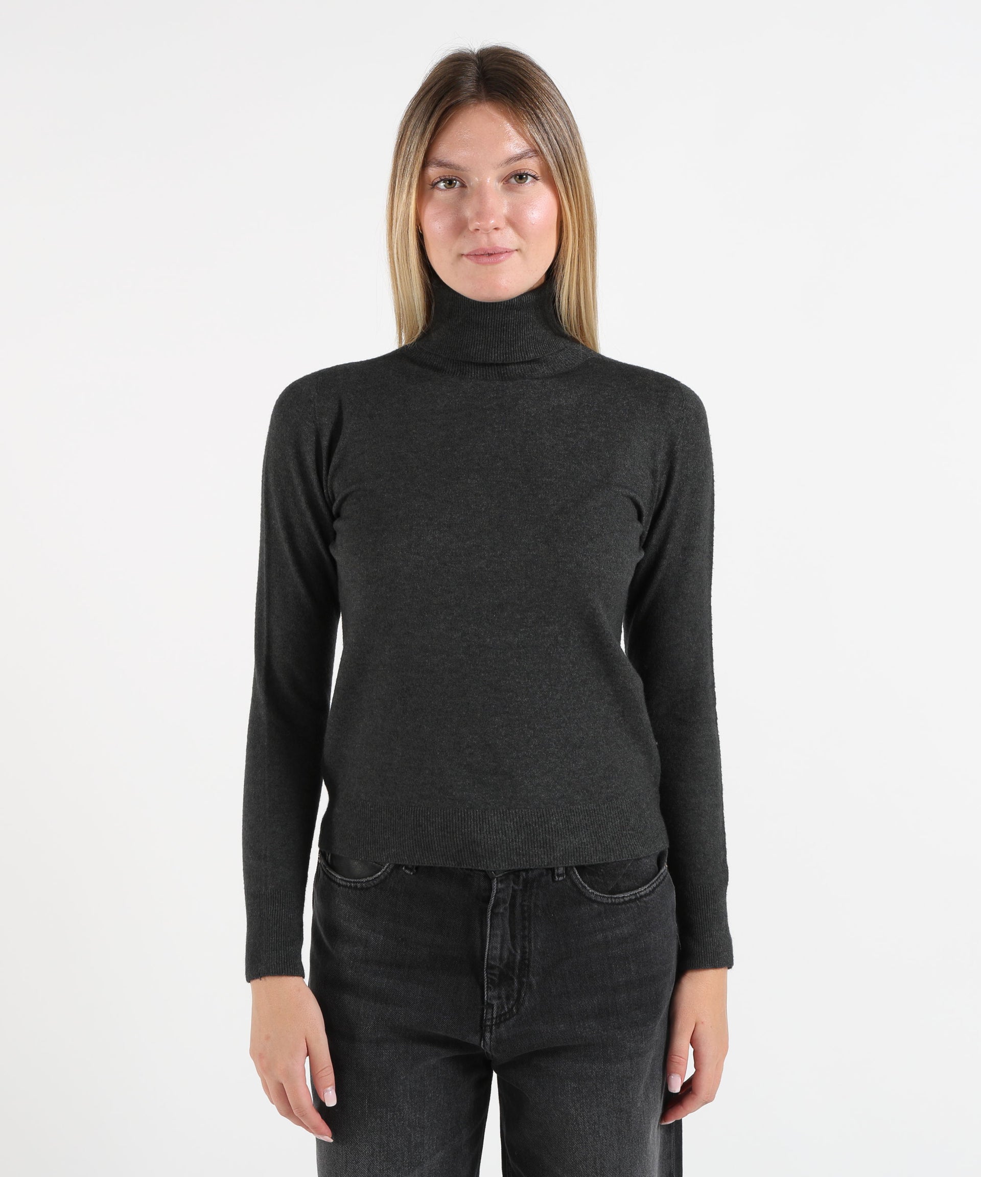 KAOS Maglia Donna a Collo Alto