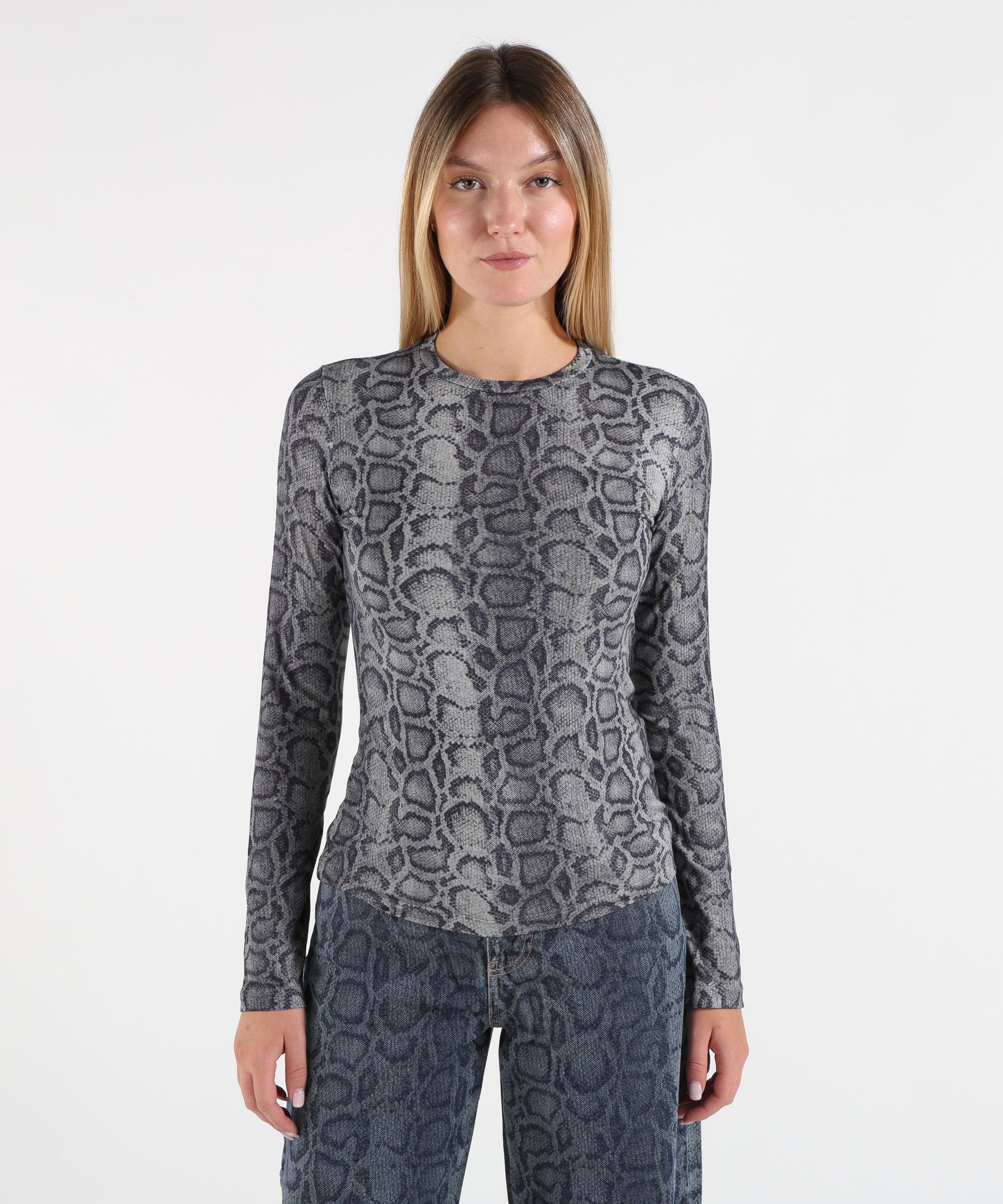 Knitwear LIUJO Denim animalier | LIUJO