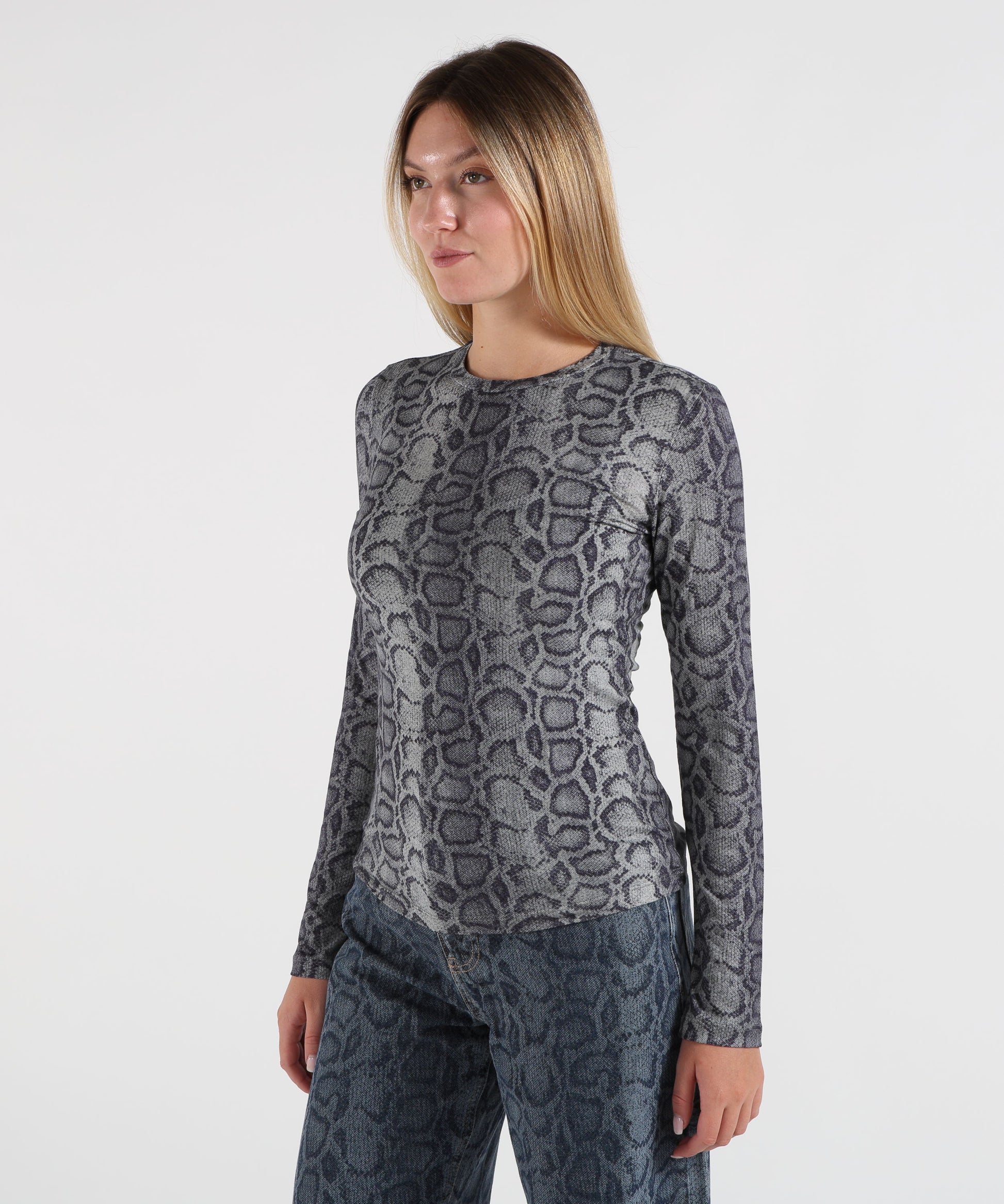 Knitwear LIUJO Denim animalier | LIUJO