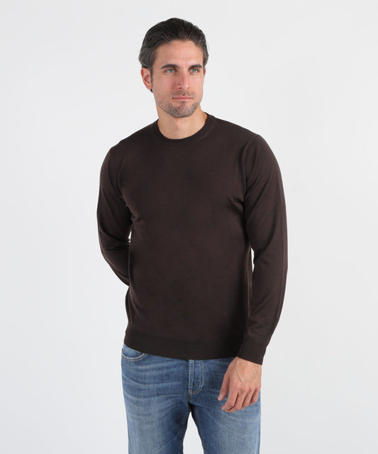 FILIPPO DE LAURENTIIS Superfine Wool Crew Neck Sweater