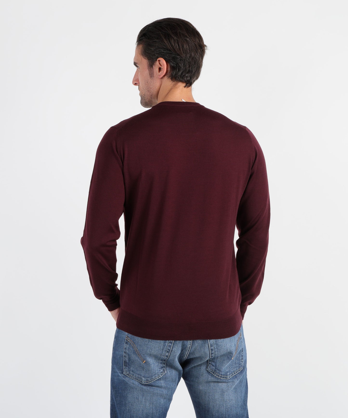 FILIPPO DE LAURENTIIS Superfine Wool Crew Neck Sweater