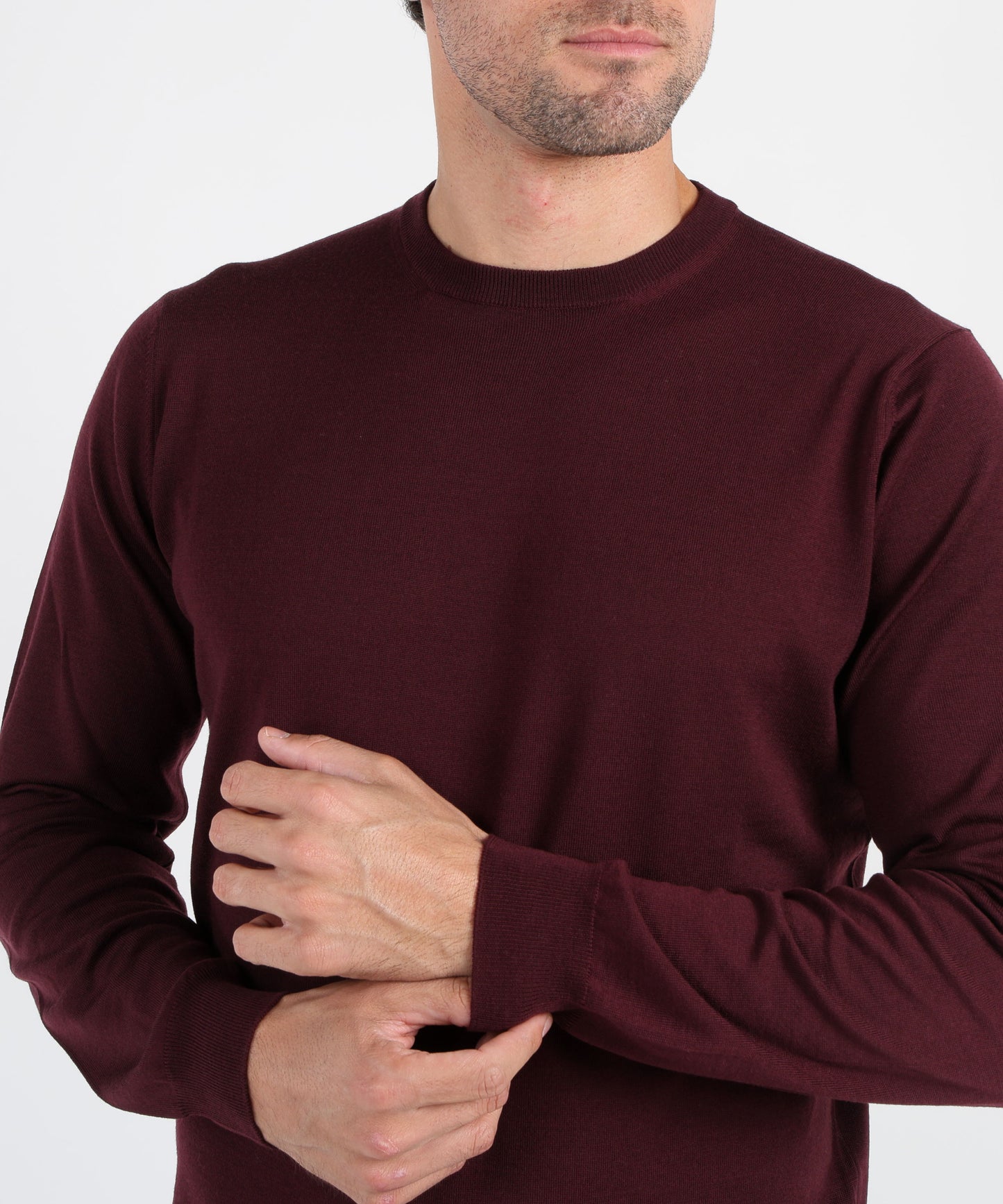 FILIPPO DE LAURENTIIS Superfine Wool Crew Neck Sweater