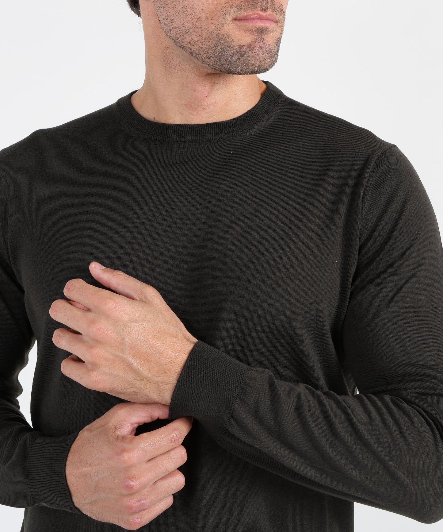 FILIPPO DE LAURENTIIS Superfine Wool Crew Neck Sweater