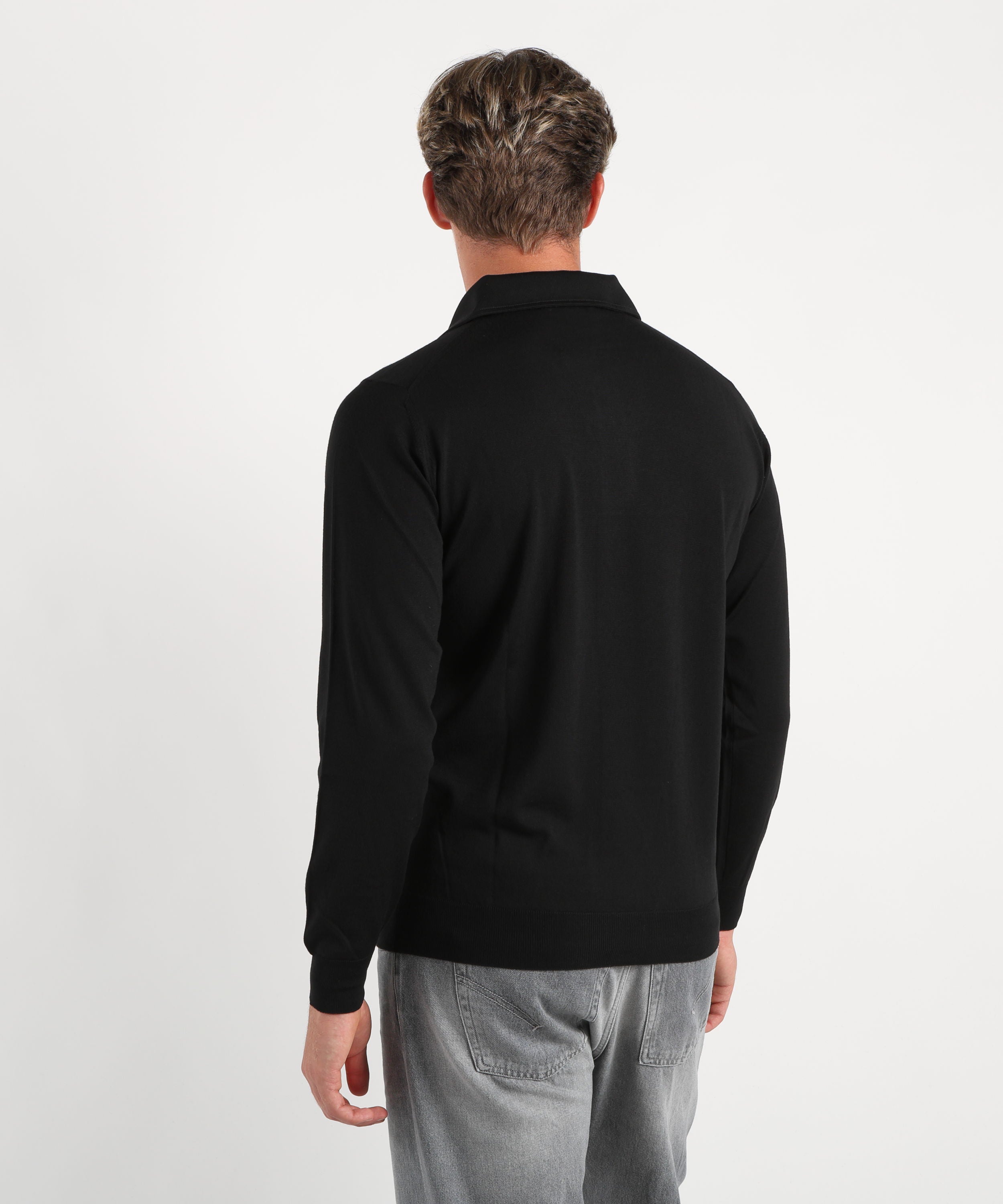 Polo shirts FILIPPO DE LAURENTIIS three-button polo shirt Nero | FILIPPO DE LAURENTIIS
