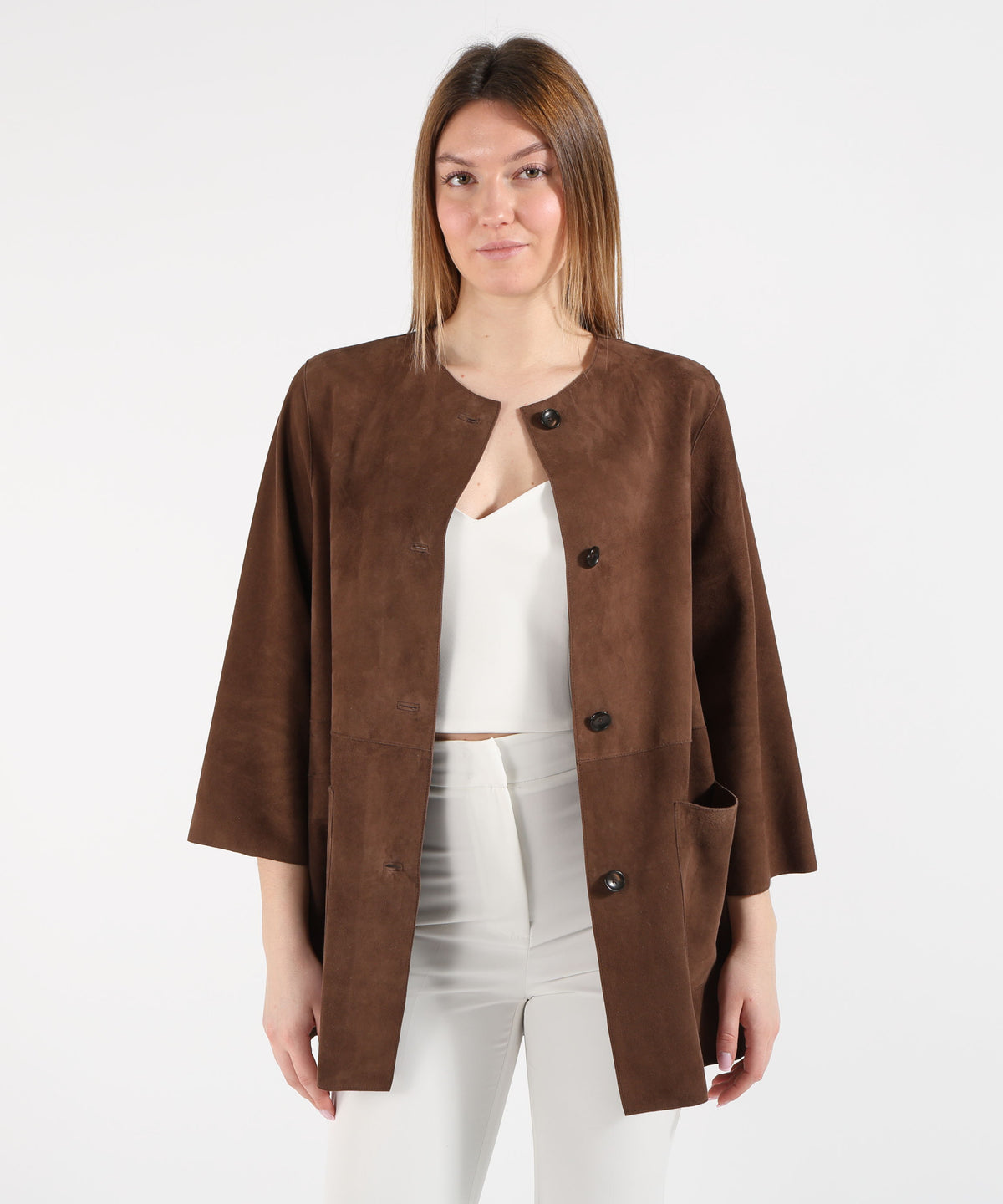 Giacche THE JACKIE LEATHERS giacca domenique Noce | THE JACKIE LEATHERS