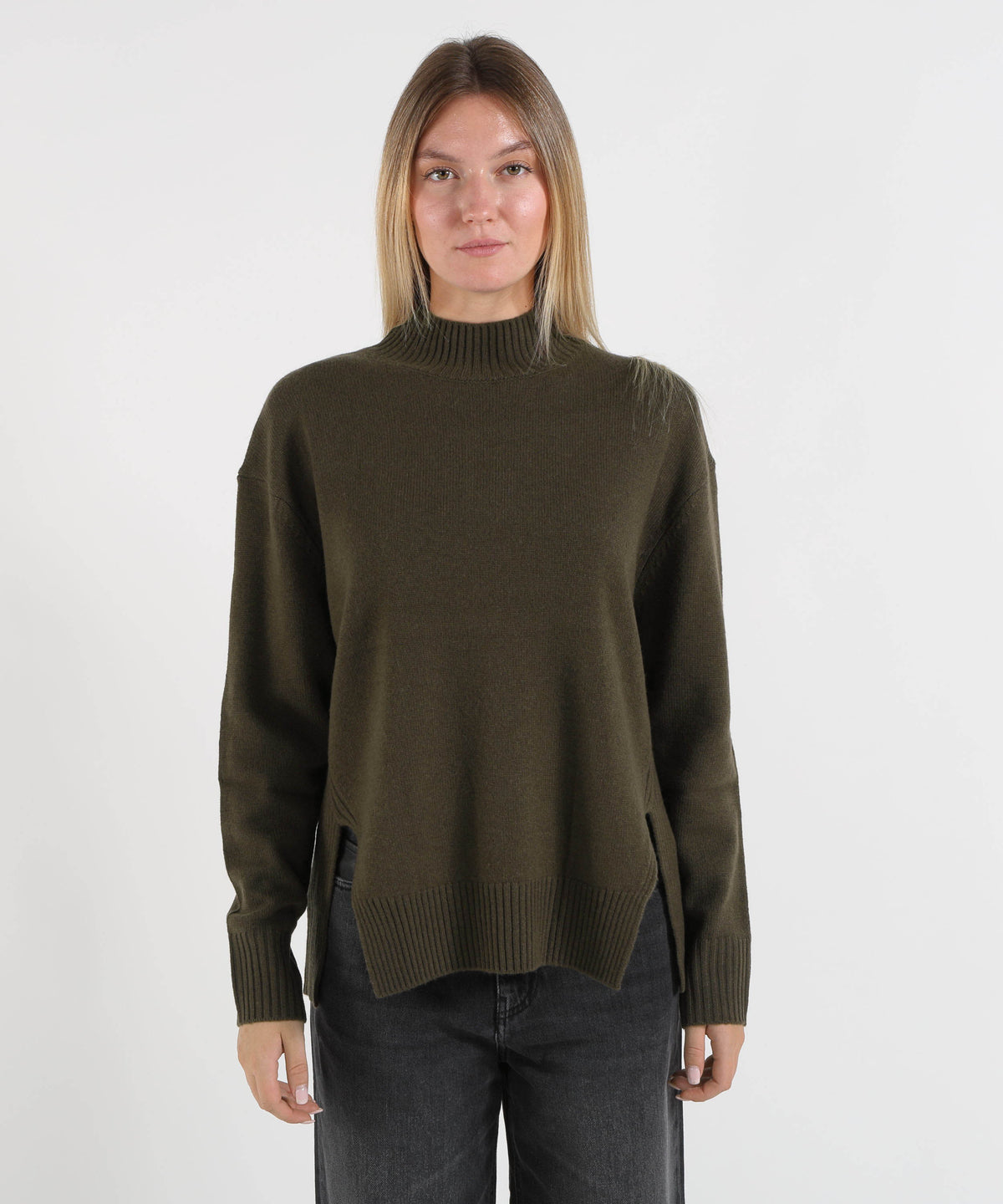KAOS Maglione in lana a collo alto