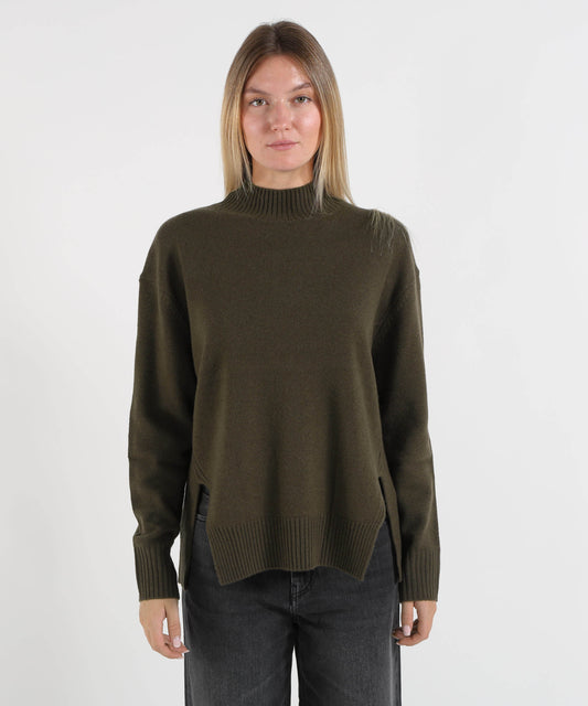 Maglie KAOS Maglione in lana a collo alto Verde | KAOS