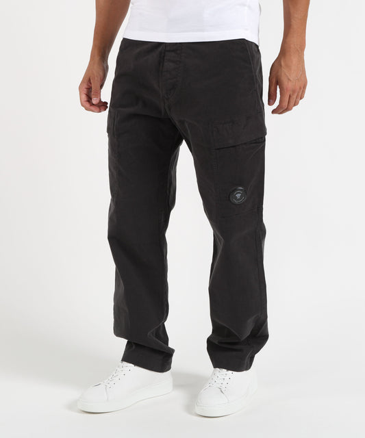 Cargo C.P. COMPANY Stretch Sateen Regular Cargo Pants Antracite | C.P. COMPANY