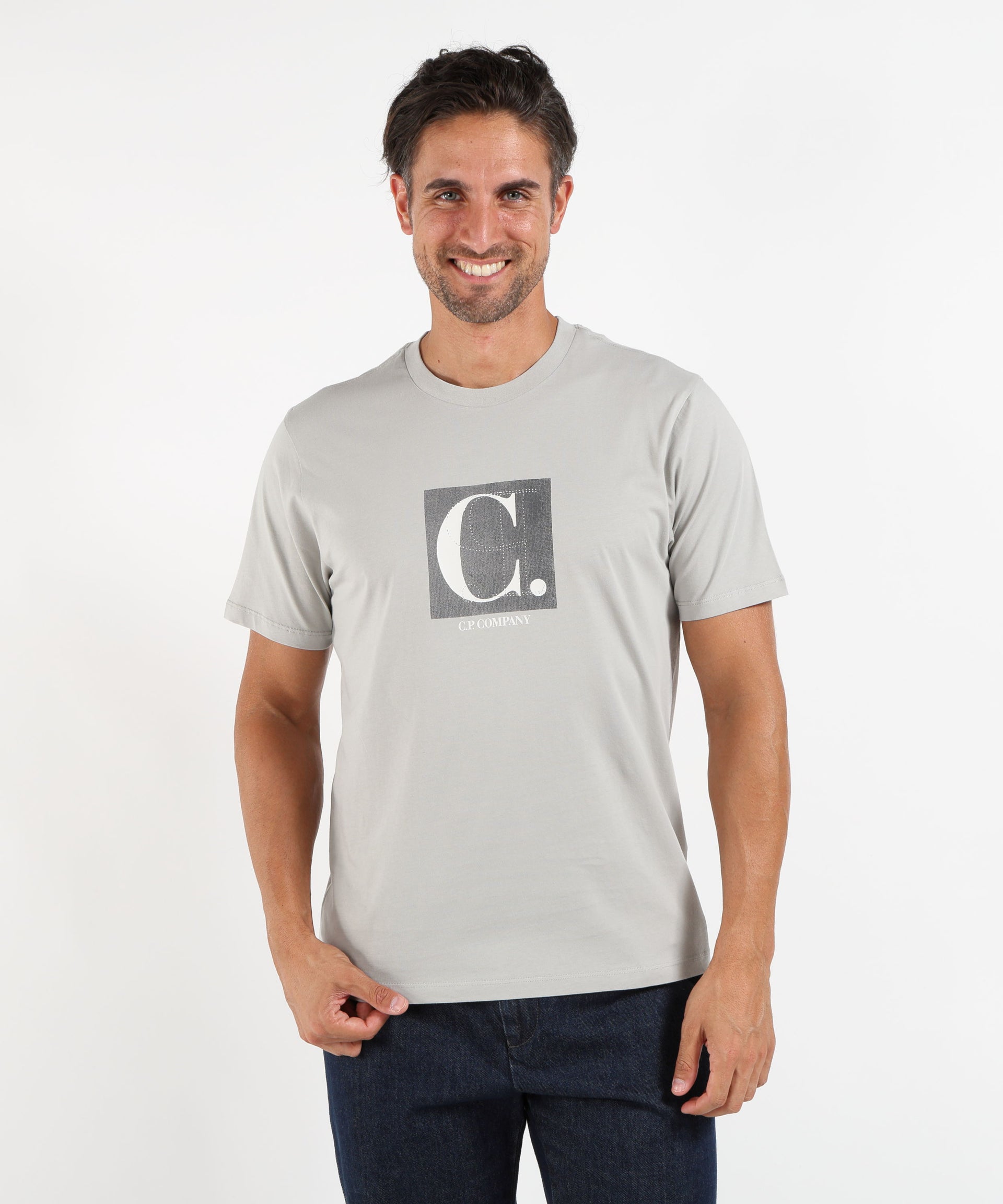 C.P. COMPANY 30/1 Jersey Short Sleeve Comfort Logo T-Shirt