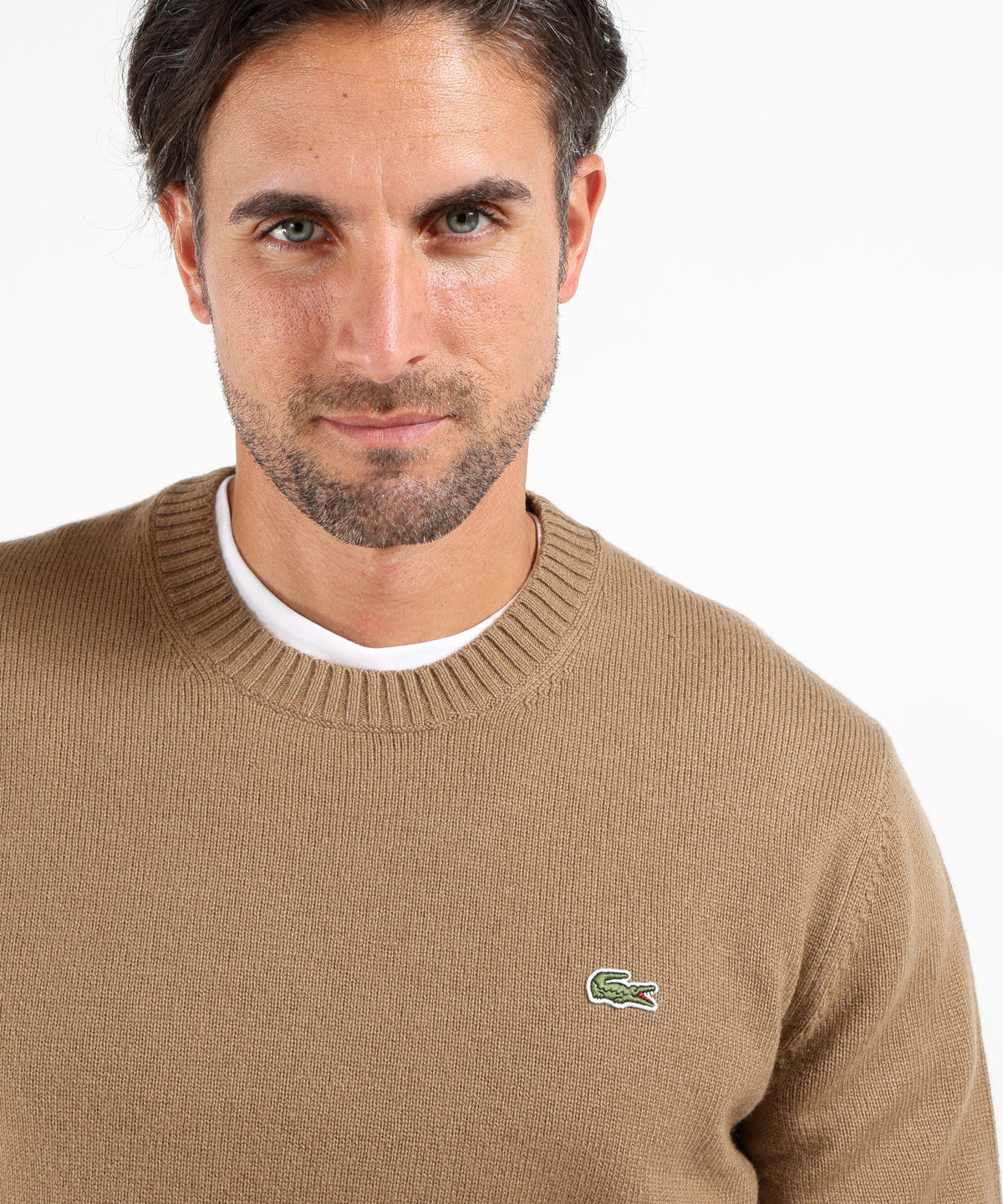 Pullover LACOSTE pullover girocollo Cammello | LACOSTE