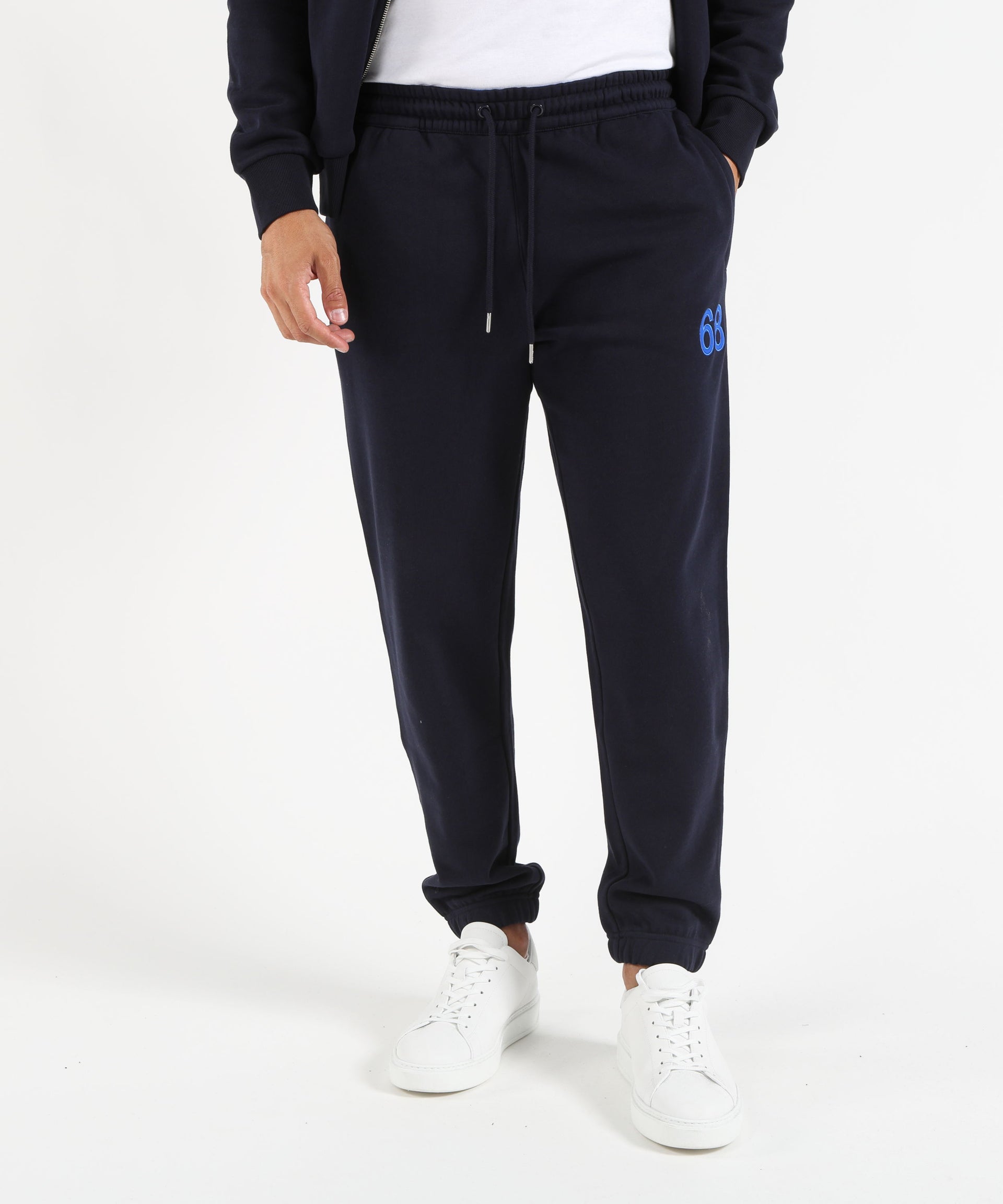 SUN 68 Pantaloni jogging in felpa con logo fluo