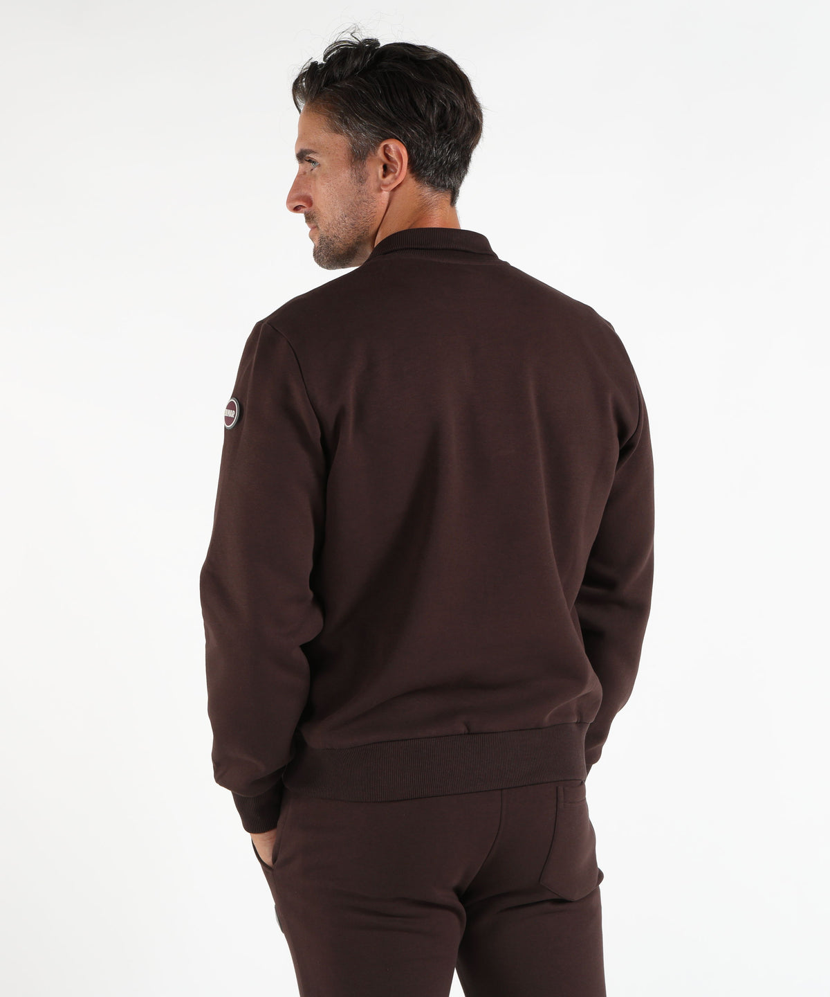 Felpe COLMAR Felpa Uomo Colmar Originals in Cotone Felpato Marrone scuro | COLMAR