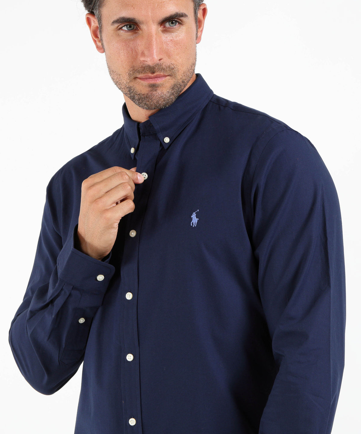Camicie POLO RALPH LAUREN camicia cotone stretch Navy | POLO RALPH LAUREN