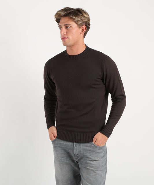 Maglie FILIPPO DE LAURENTIIS Maglia girocollo Cioccolato | FILIPPO DE LAURENTIIS