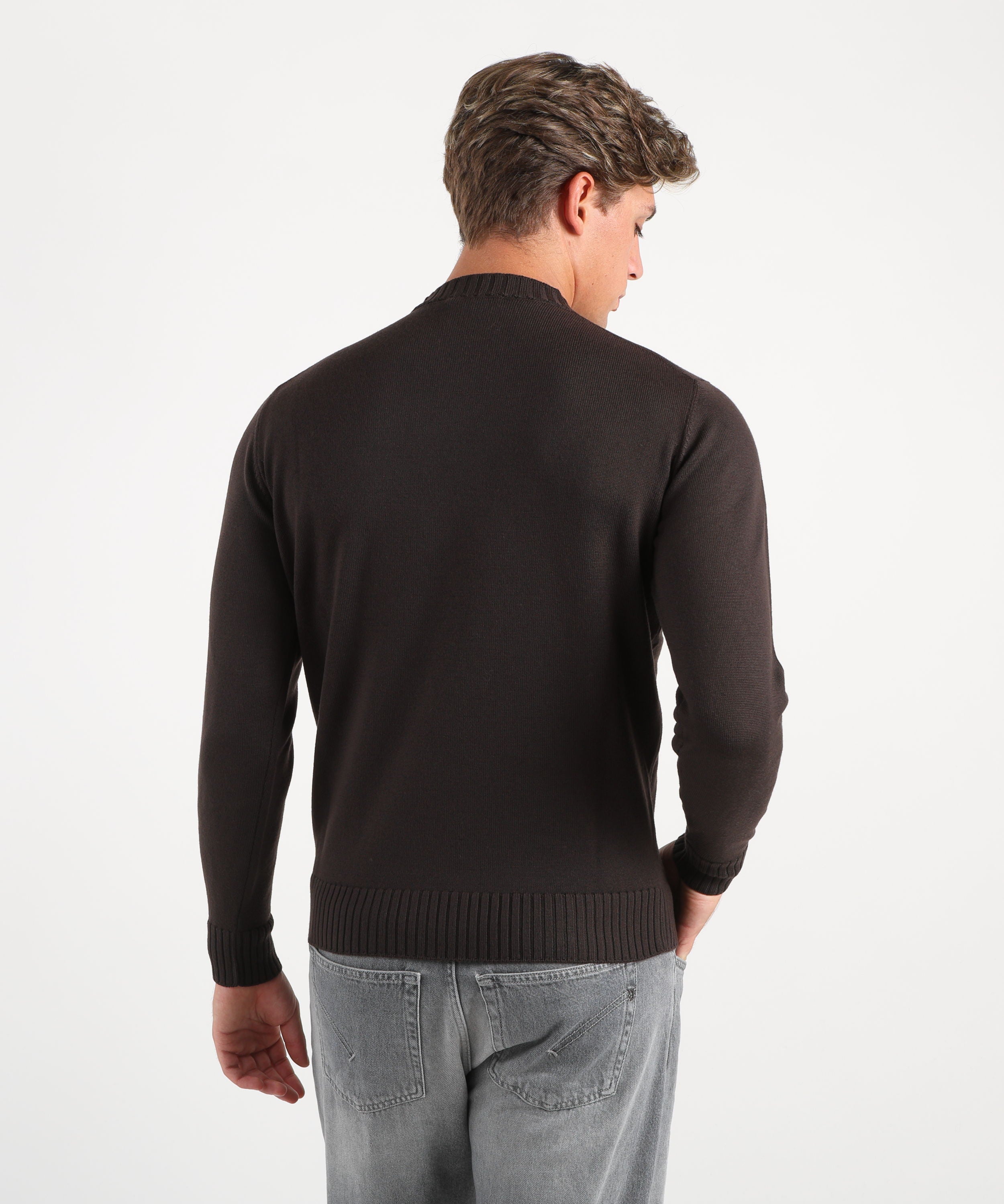 Maglie FILIPPO DE LAURENTIIS Maglia girocollo Cioccolato | FILIPPO DE LAURENTIIS