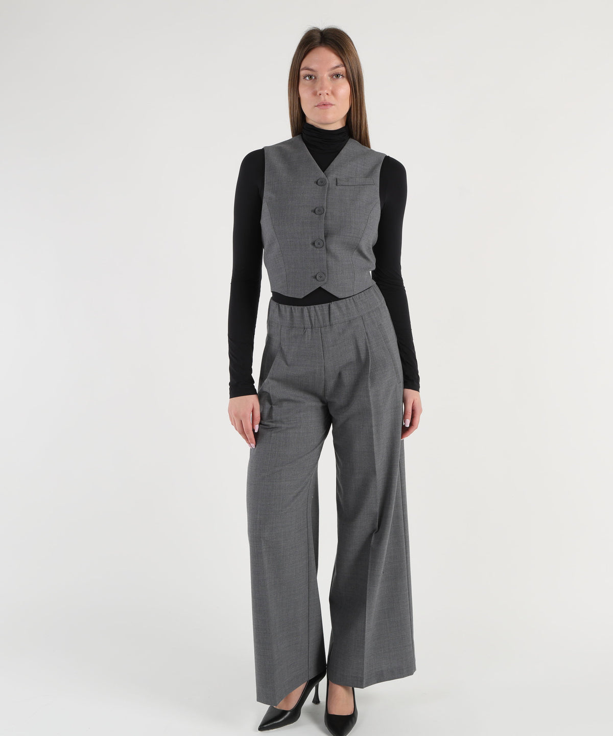 Trousers SEMICOUTURE jhonny pants Grigio | SEMICOUTURE