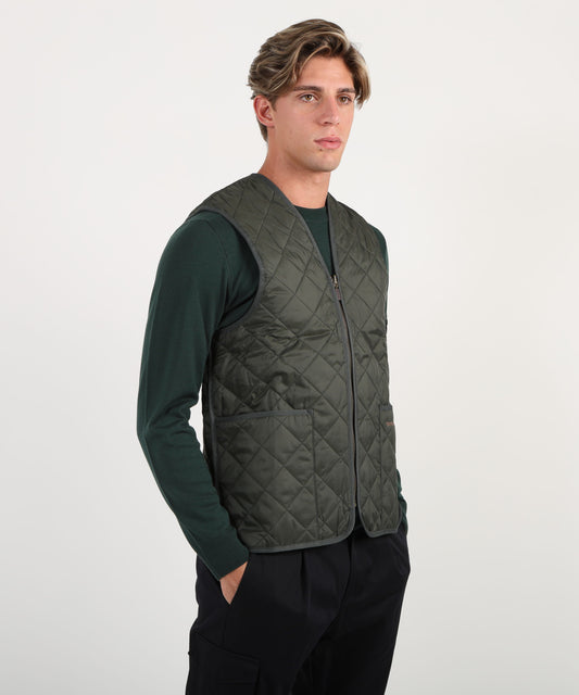 Vests BARBOUR Zip-up vest Verde | BARBOUR