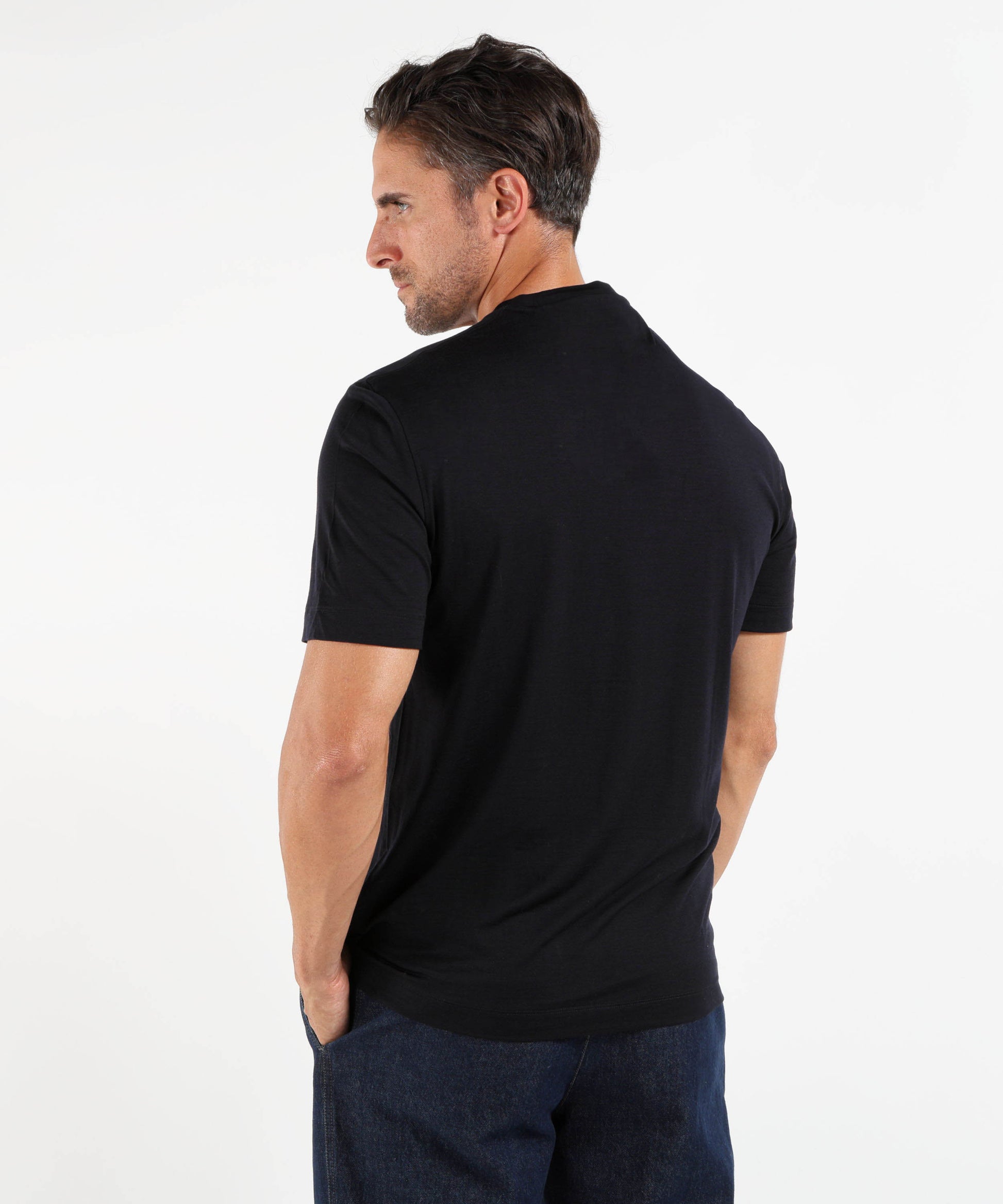 T-shirt ARCHIVIUM T-Shirt Uomo Tecnica in Merino Wool Off Gravity Blu | ARCHIVIUM