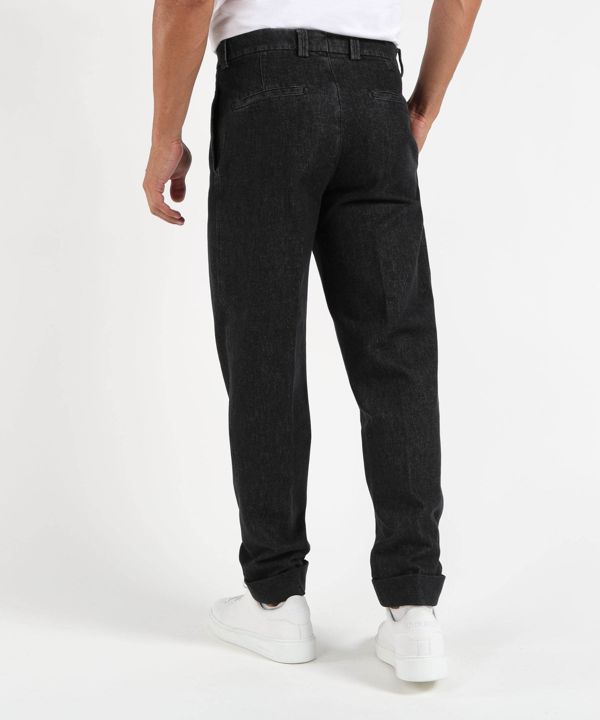 Jeans BERWICH Jeans Uomo Modello Chiaia con Effetto Invecchiato Nero | BERWICH