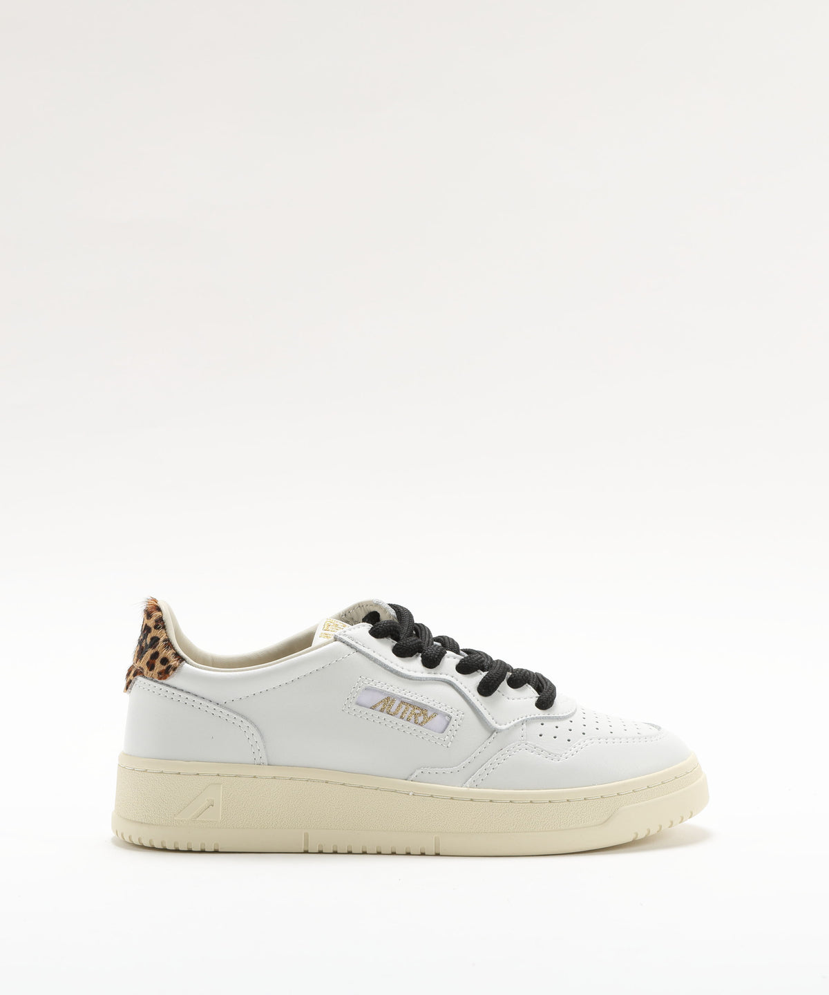 AUTRY SNEAKERS MEDALIST LOW IN PELLE BIANCA E LEOPARD