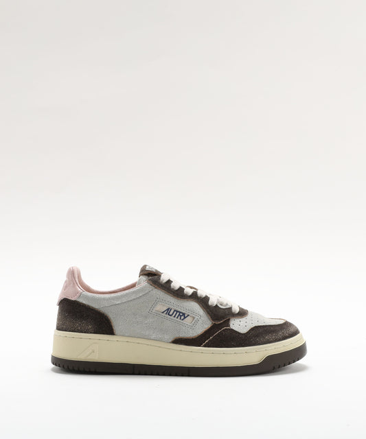 Sneakers AUTRY SNEAKERS MEDALIST LOW IN SUEDE ARGENTO E MUSTANG SUGAR Multicolor | AUTRY