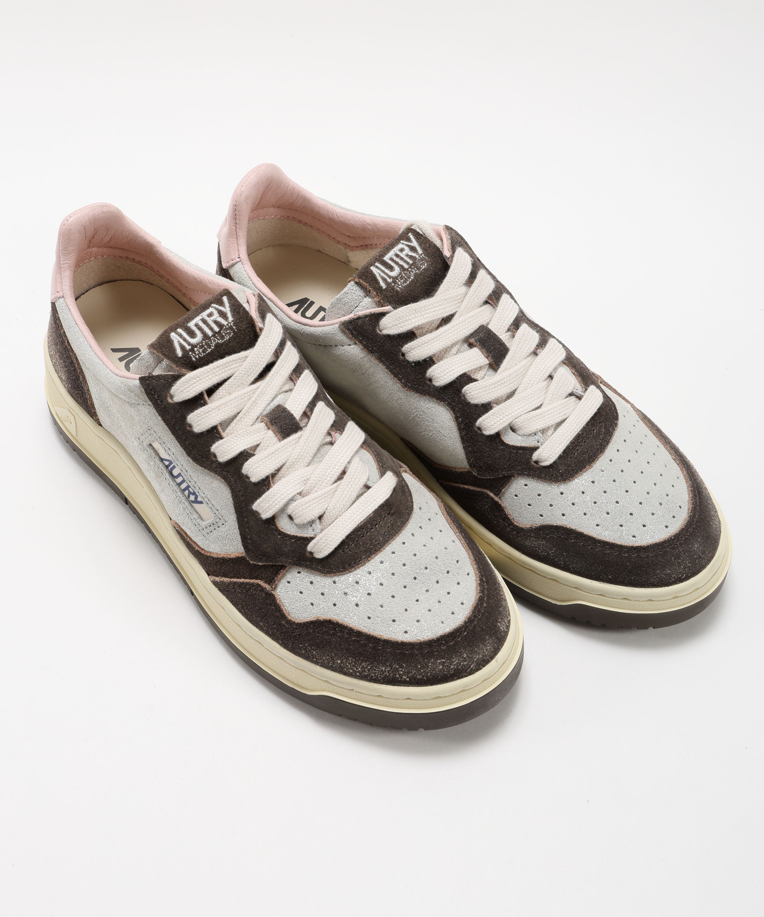 Sneakers AUTRY SNEAKERS MEDALIST LOW IN SUEDE ARGENTO E MUSTANG SUGAR Multicolor | AUTRY