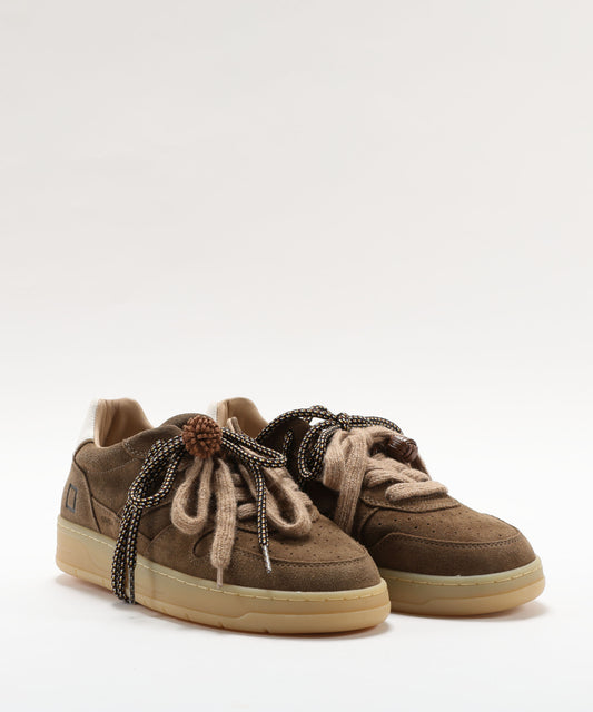 Sneakers D.A.T.E. COURT 2.0 SUEDE GREEN Marrone | D.A.T.E.