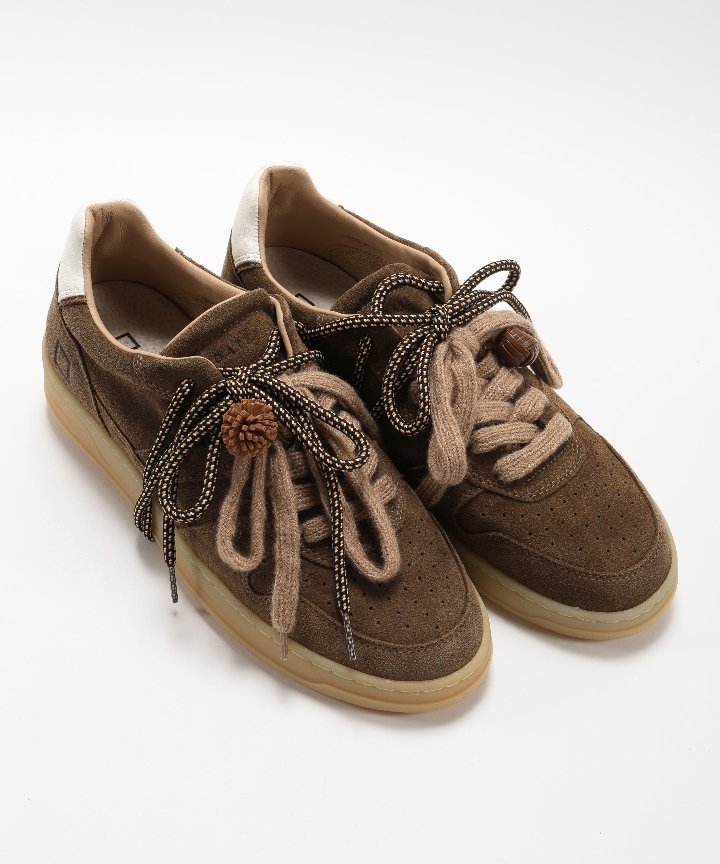 Sneakers D.A.T.E. COURT 2.0 SUEDE GREEN Marrone | D.A.T.E.
