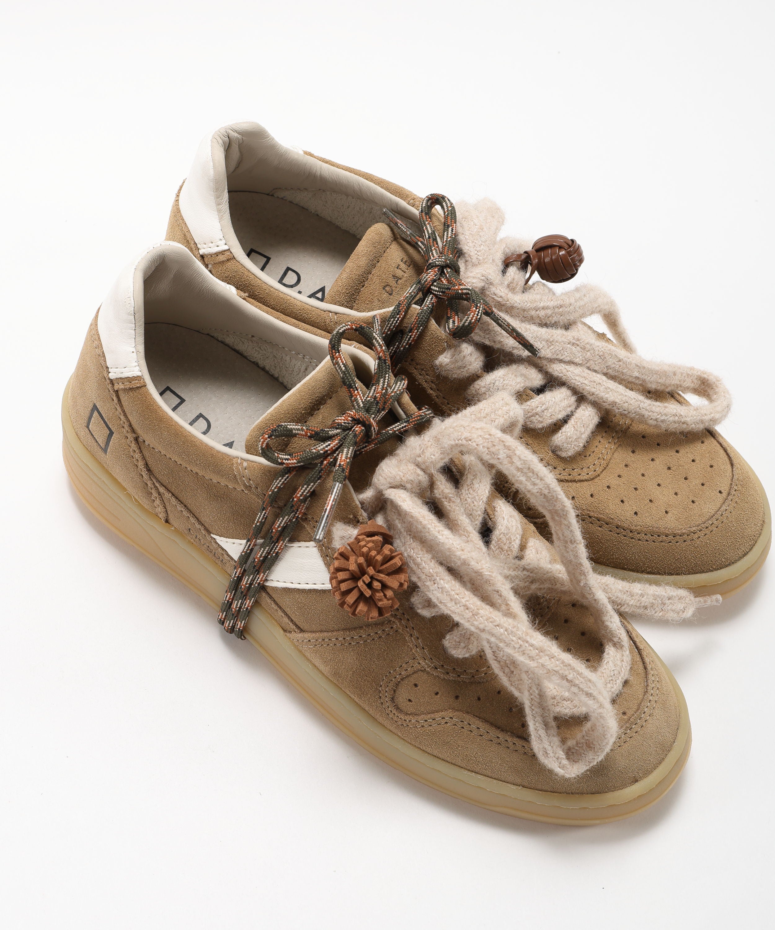 Sneakers D.A.T.E. COURT 2.0 SUEDE CAMEL Cammello | D.A.T.E.