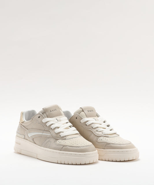 Sneakers D.A.T.E. TORNEO PURE CALF IVORY Avorio | D.A.T.E.