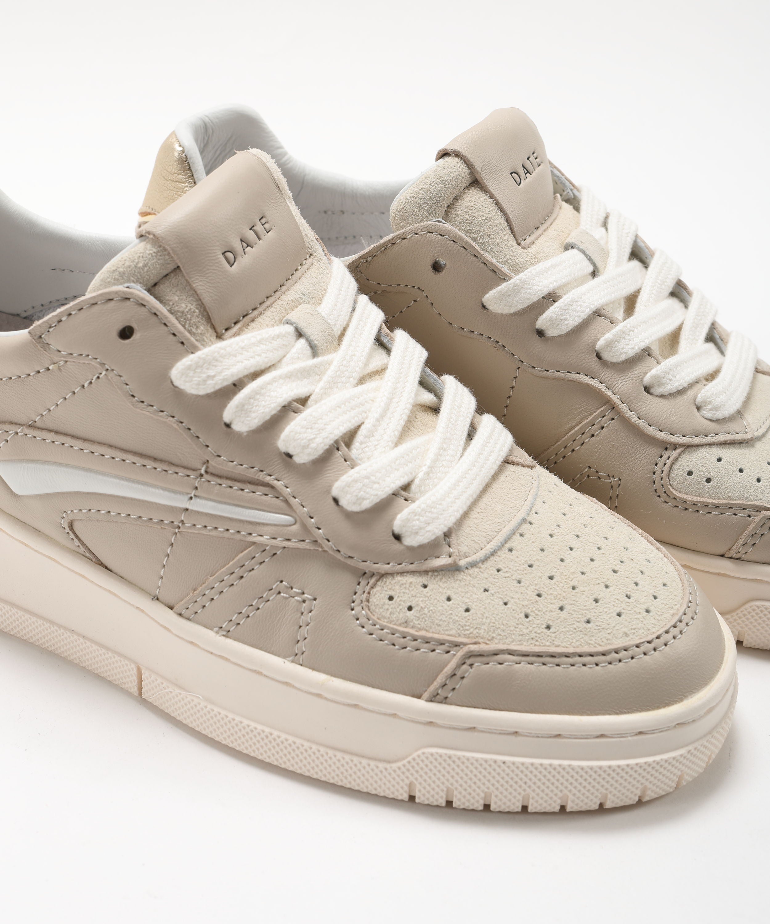 Sneakers D.A.T.E. TORNEO PURE CALF IVORY Avorio | D.A.T.E.