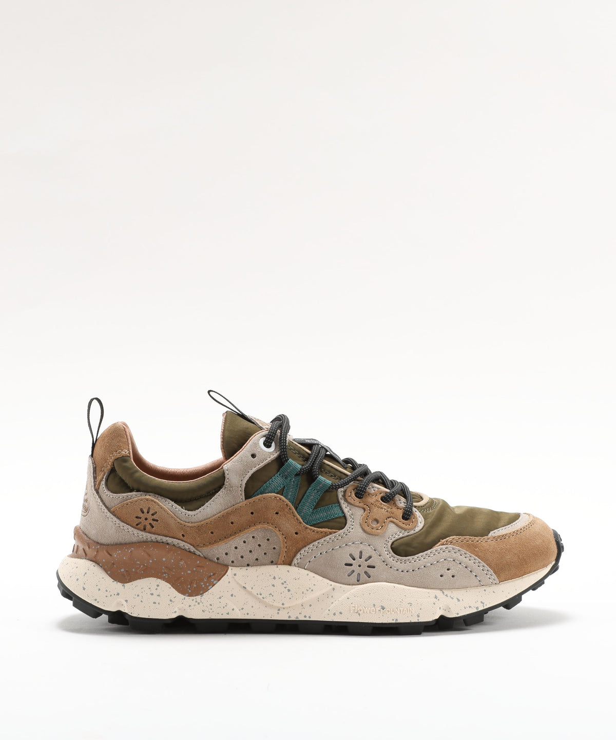 FLOWER MOUNTAIN Sneakers in suede e tessuto tecnico