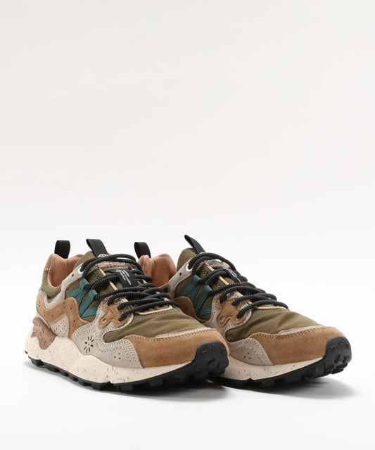 Sneakers FLOWER MOUNTAIN Sneakers in suede e tessuto tecnico Beige | FLOWER MOUNTAIN