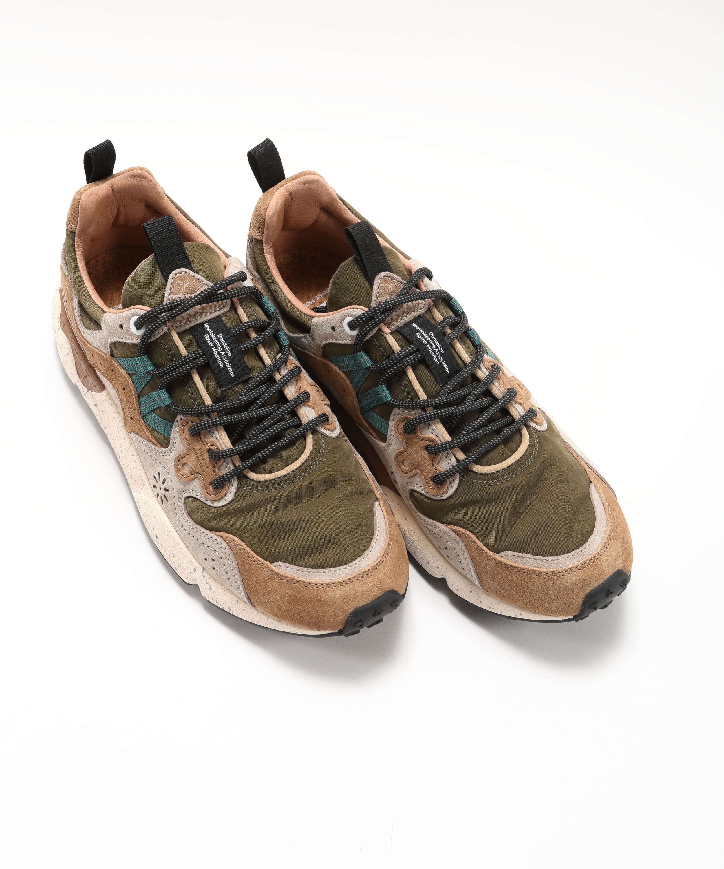 Sneakers FLOWER MOUNTAIN Sneakers in suede e tessuto tecnico Beige | FLOWER MOUNTAIN