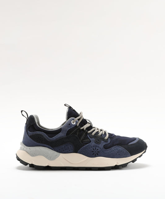Sneakers FLOWER MOUNTAIN Sneakers in suede e tessuto tecnico Blu | FLOWER MOUNTAIN